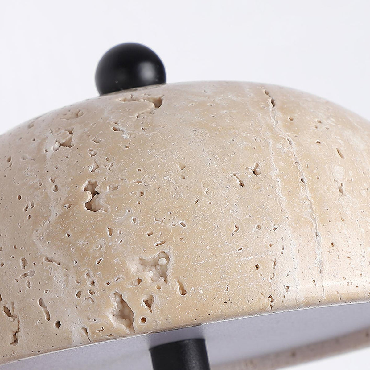 Solaro lampa ścienna Travertine półkopuła osłona