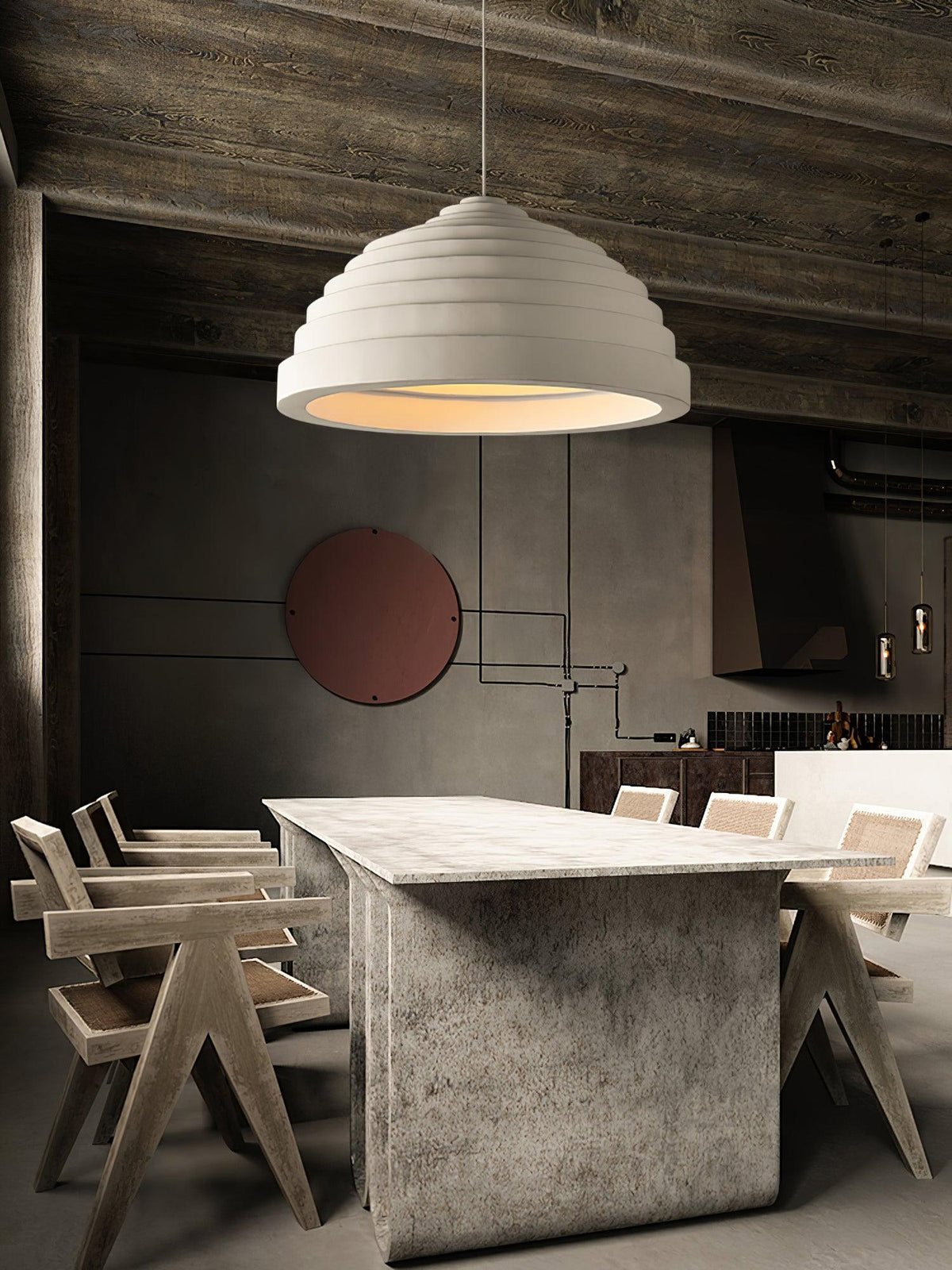Niruise minimalistyczna lampa wisząca z żywicy