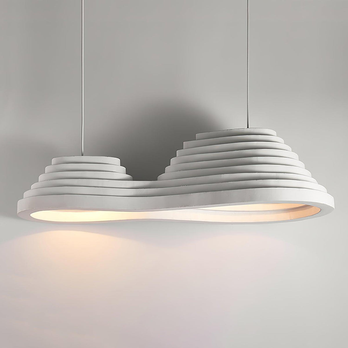 Niruise minimalistyczna lampa wisząca z żywicy