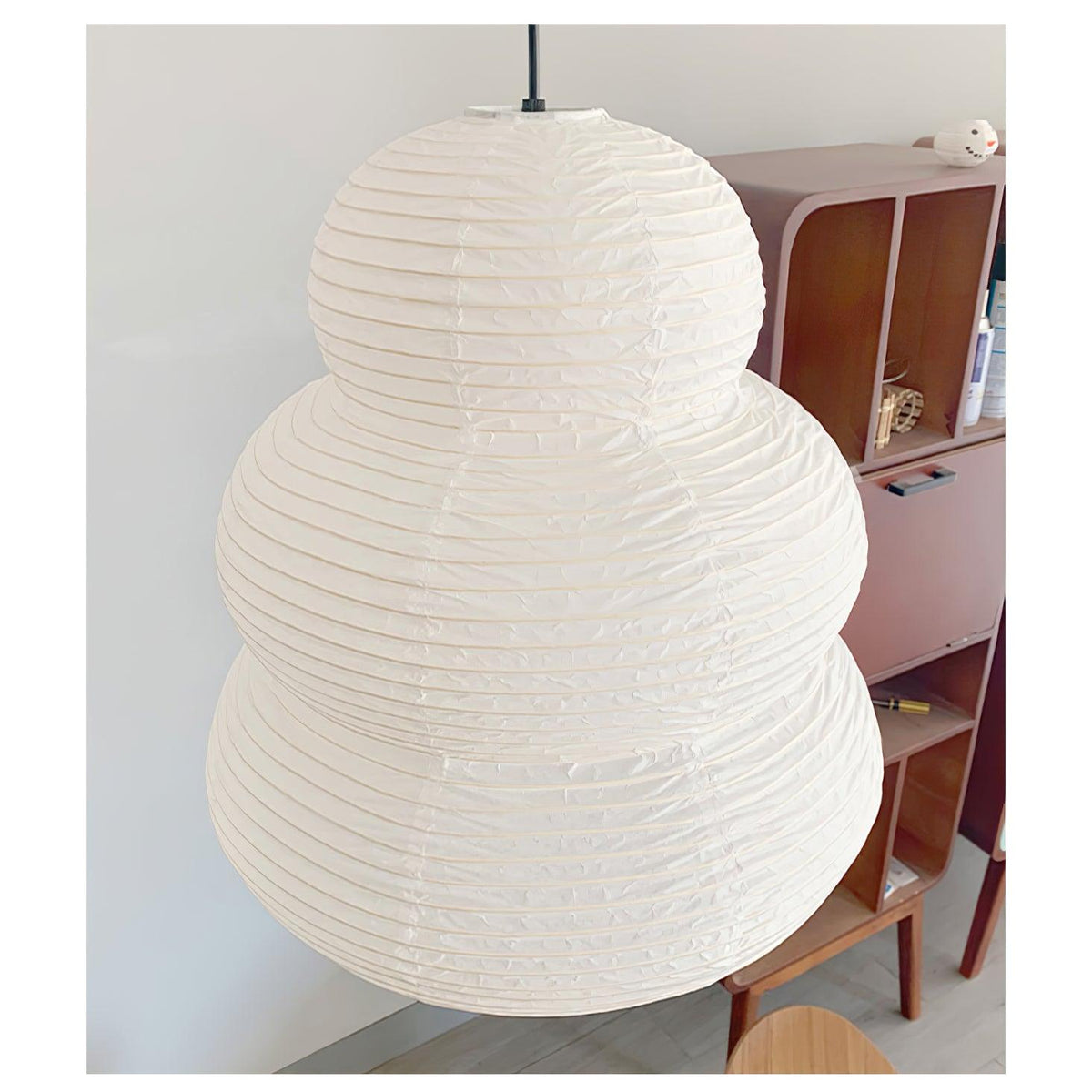 Solara lampa wisząca z papieru washi wielopoziomowa latarnia japońska do salonu