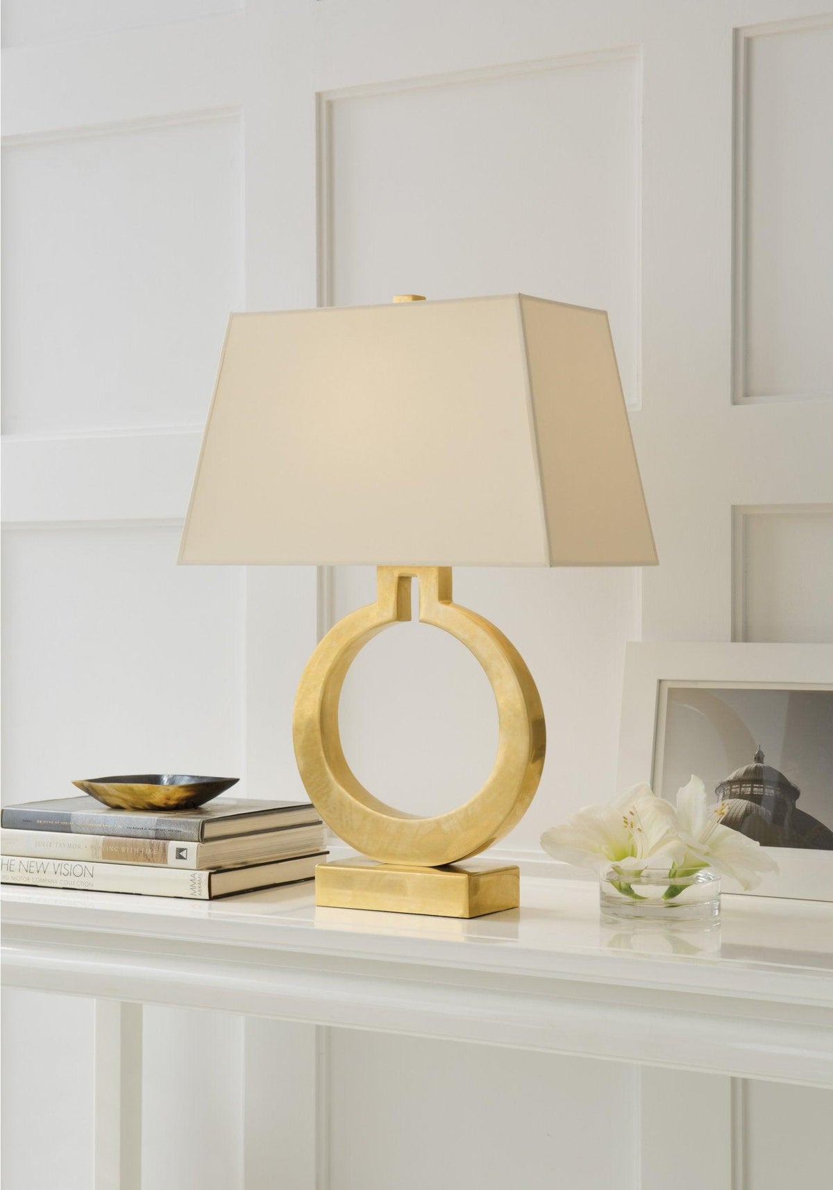 Vantor minimalistyczna lampa stołowa ze szkła