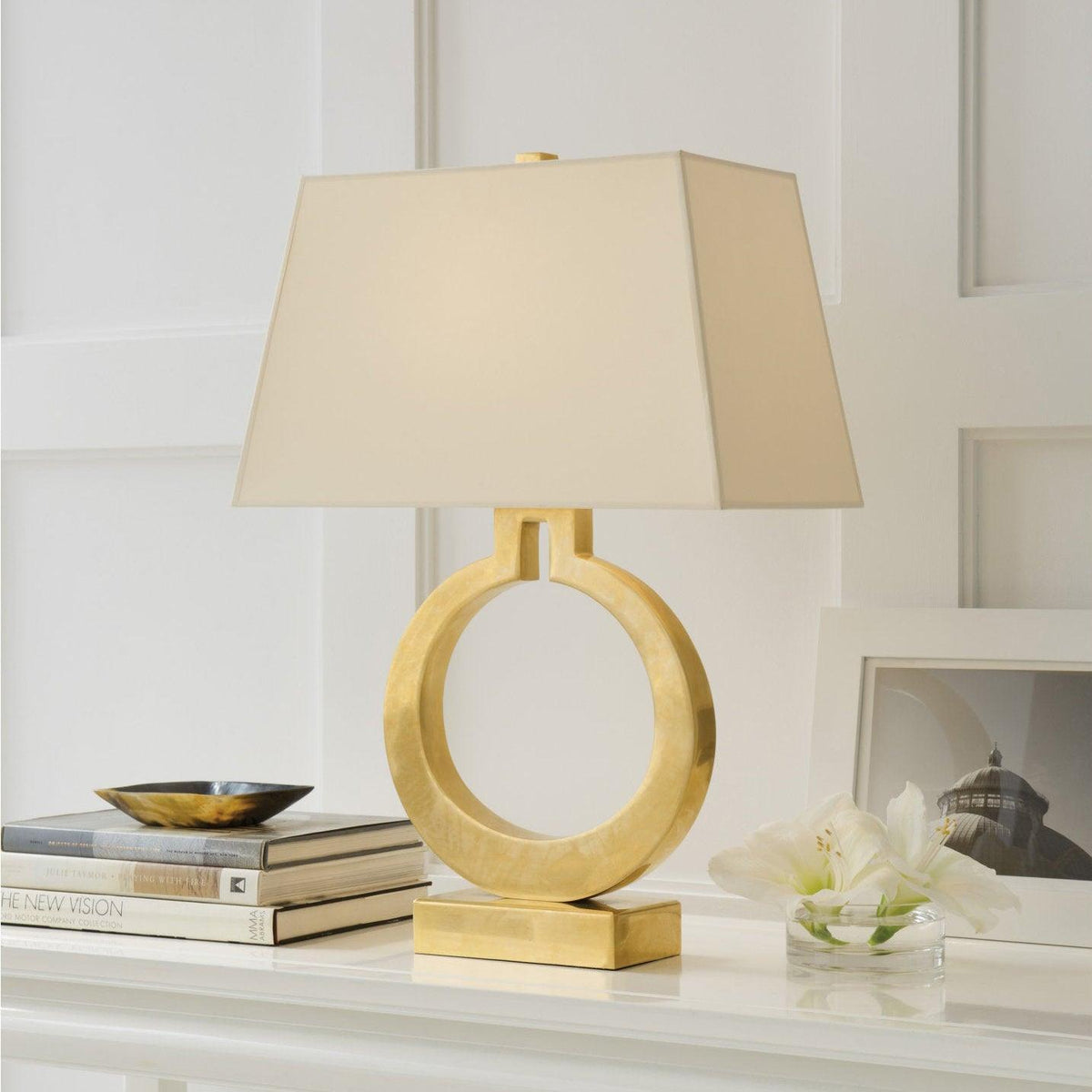 Vantor minimalistyczna lampa stołowa ze szkła