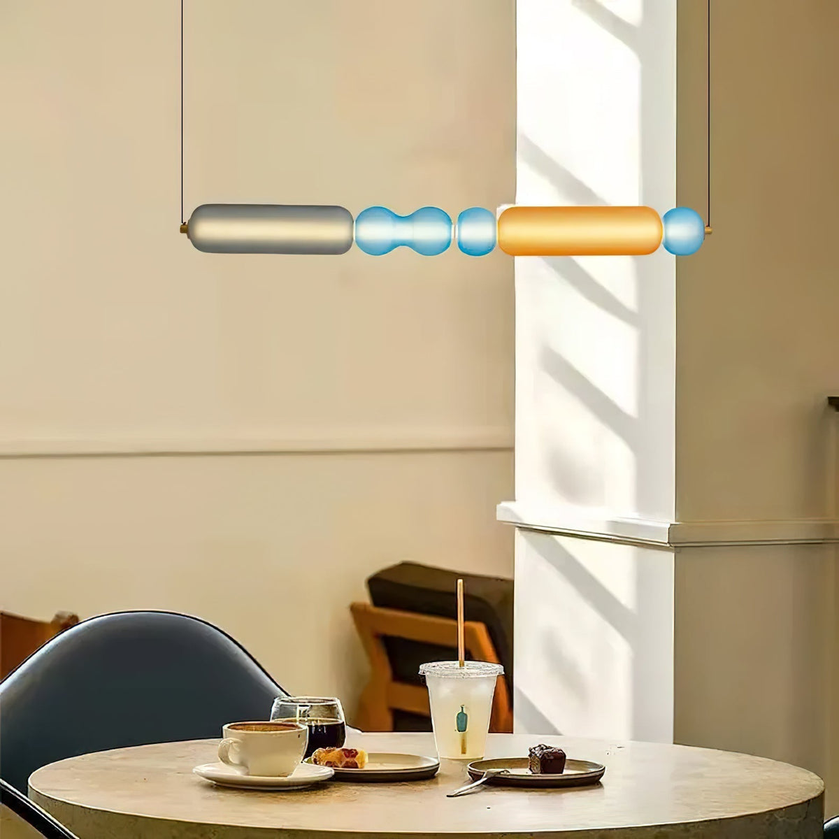 Lioririse lampa wisząca ze szkła kolorowego nowoczesna