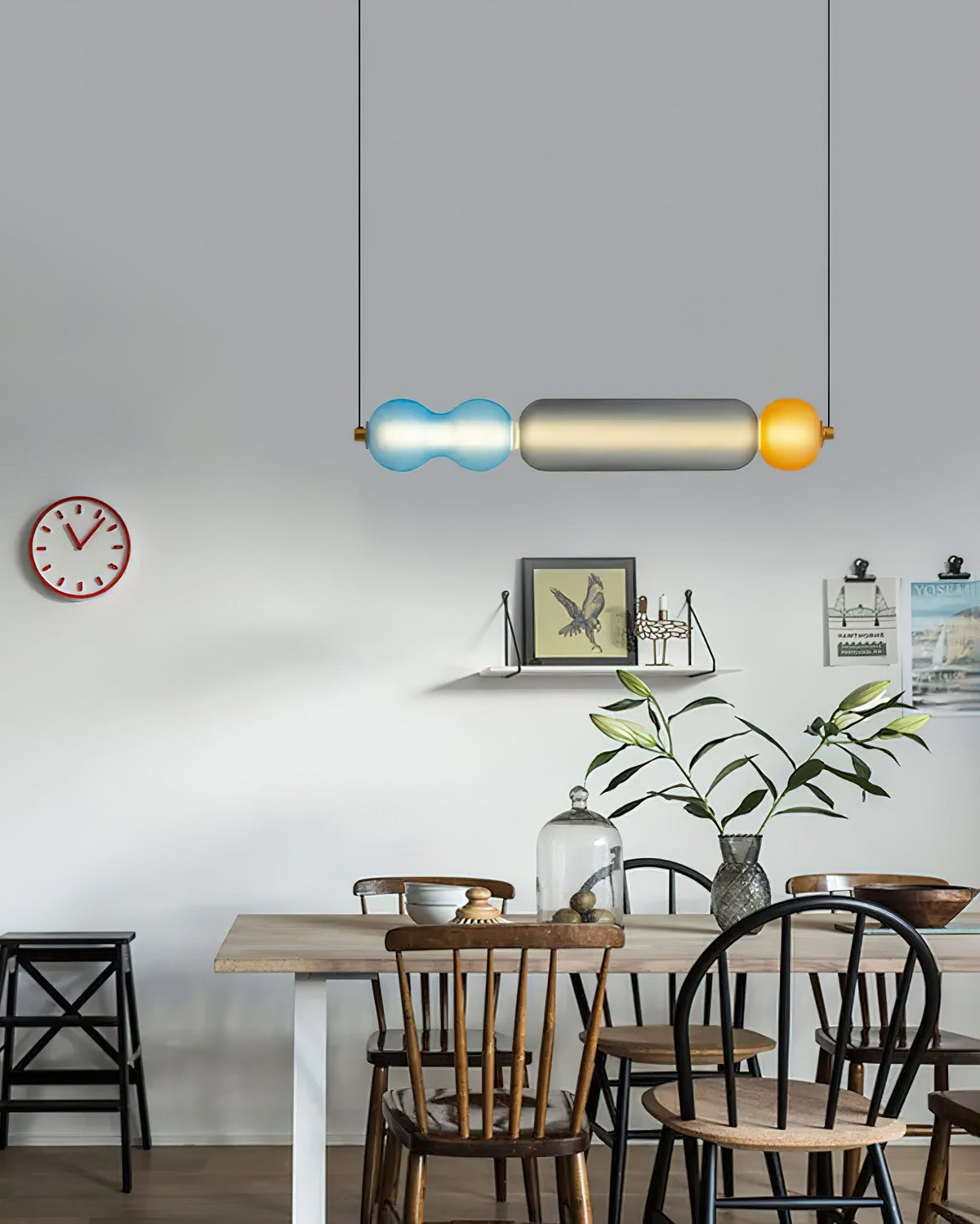 Lioririse lampa wisząca ze szkła kolorowego nowoczesna