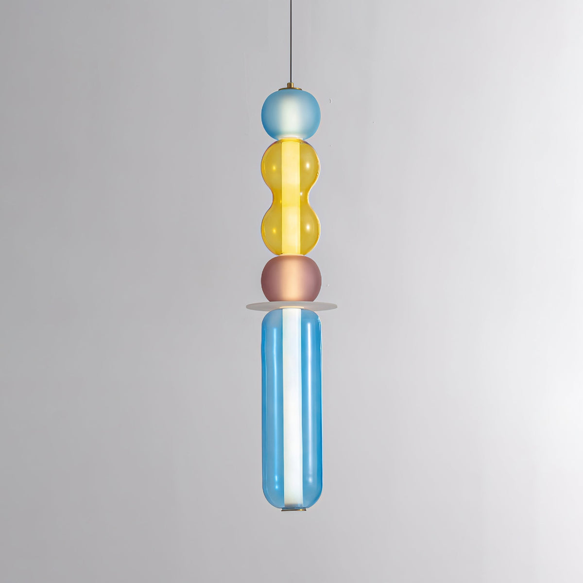 Lioririse lampa wisząca ze szkła kolorowego nowoczesna