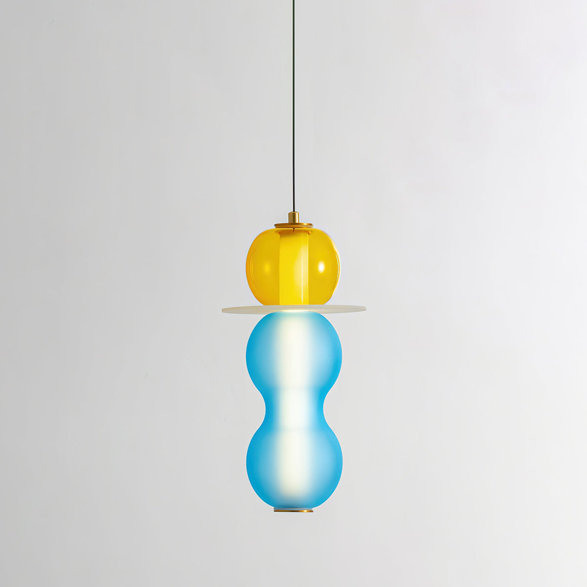 Lioririse lampa wisząca ze szkła kolorowego nowoczesna