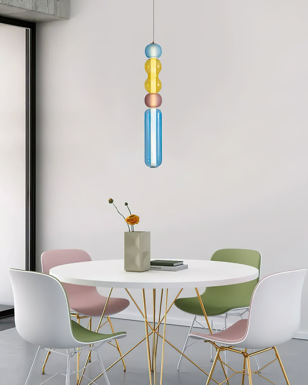 Lioririse lampa wisząca ze szkła kolorowego nowoczesna