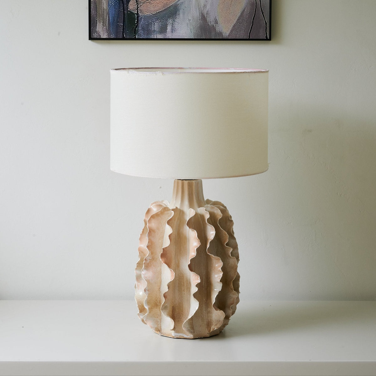 Charles lampa stołowa ze szkła ceramicznego