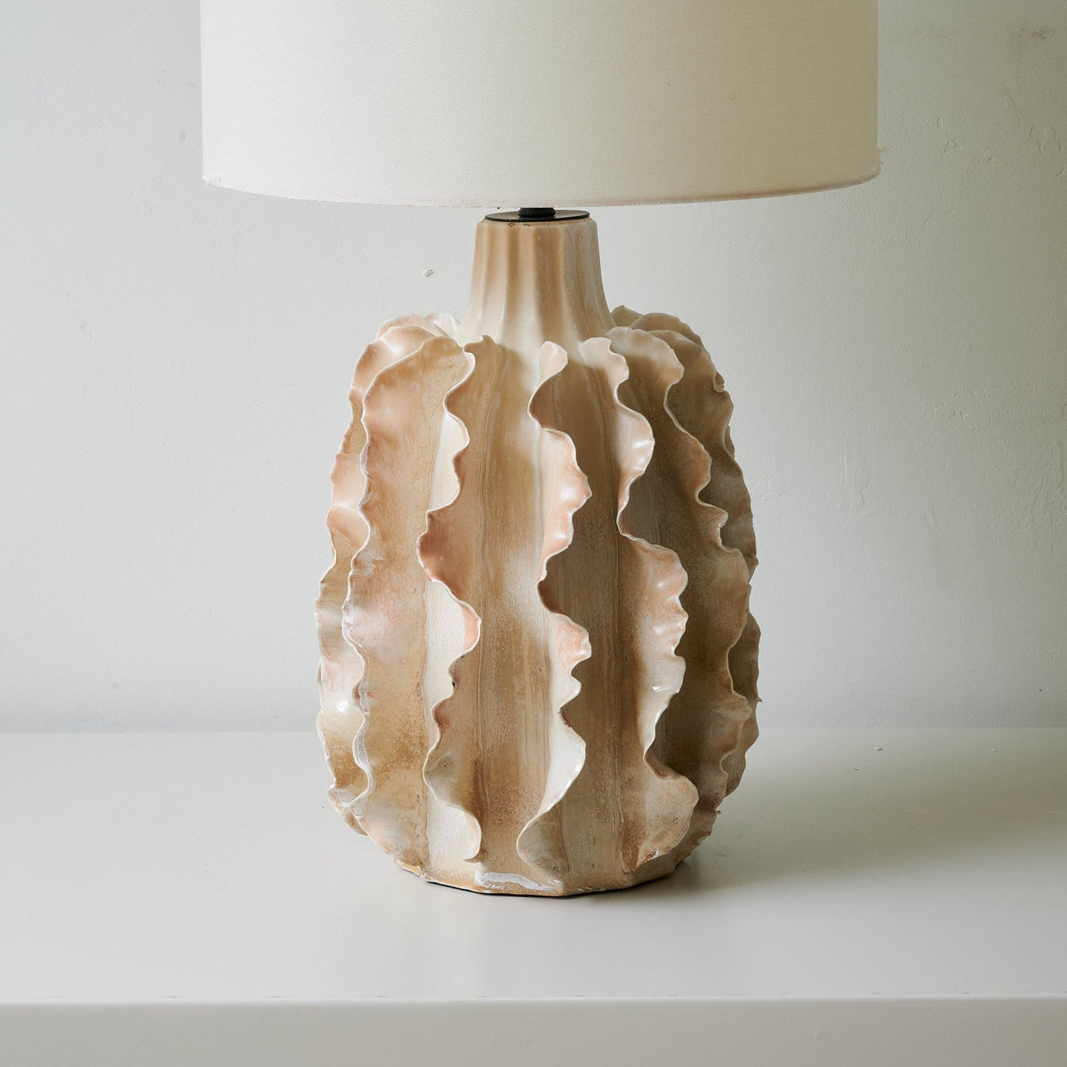 Charles lampa stołowa ze szkła ceramicznego