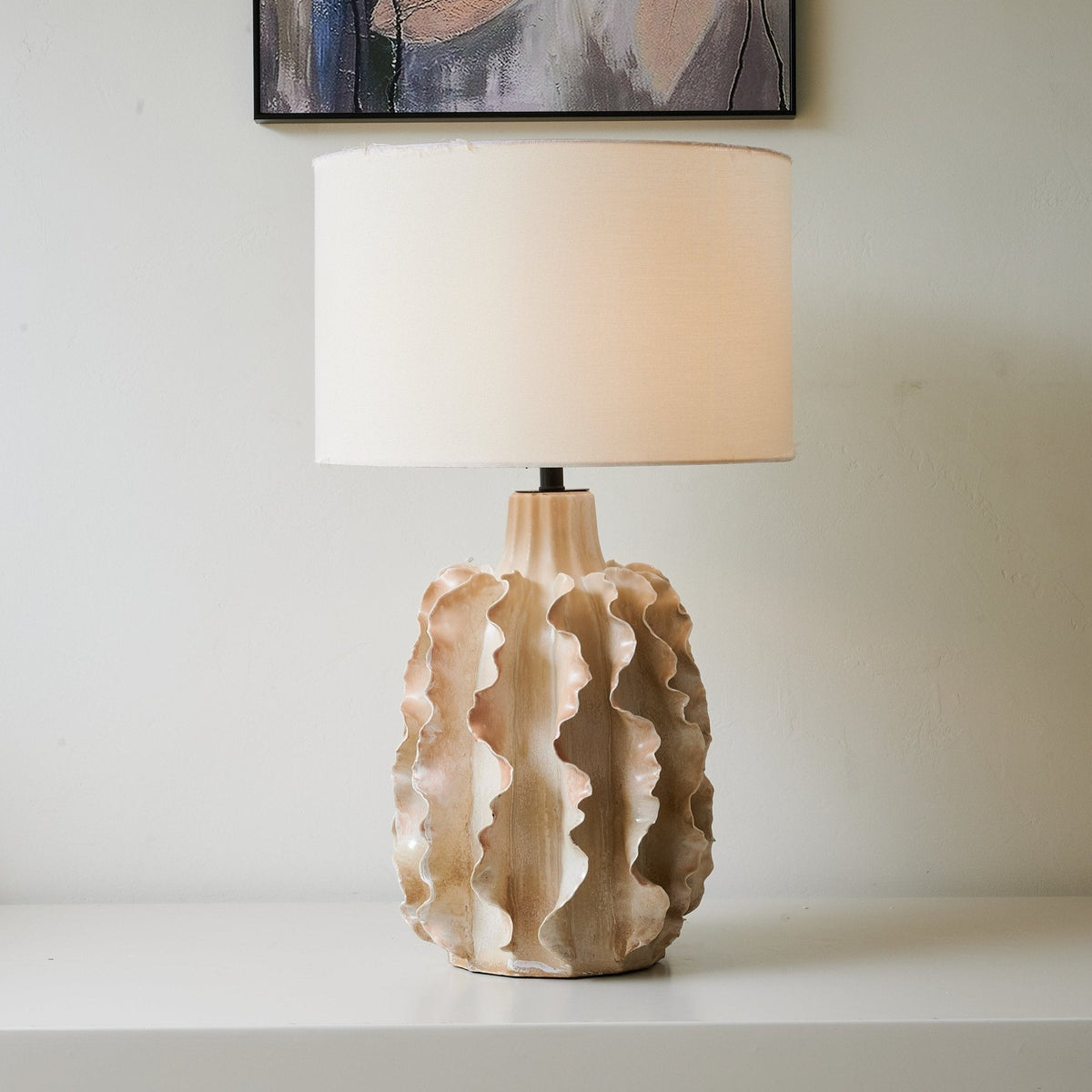 Charles lampa stołowa ze szkła ceramicznego
