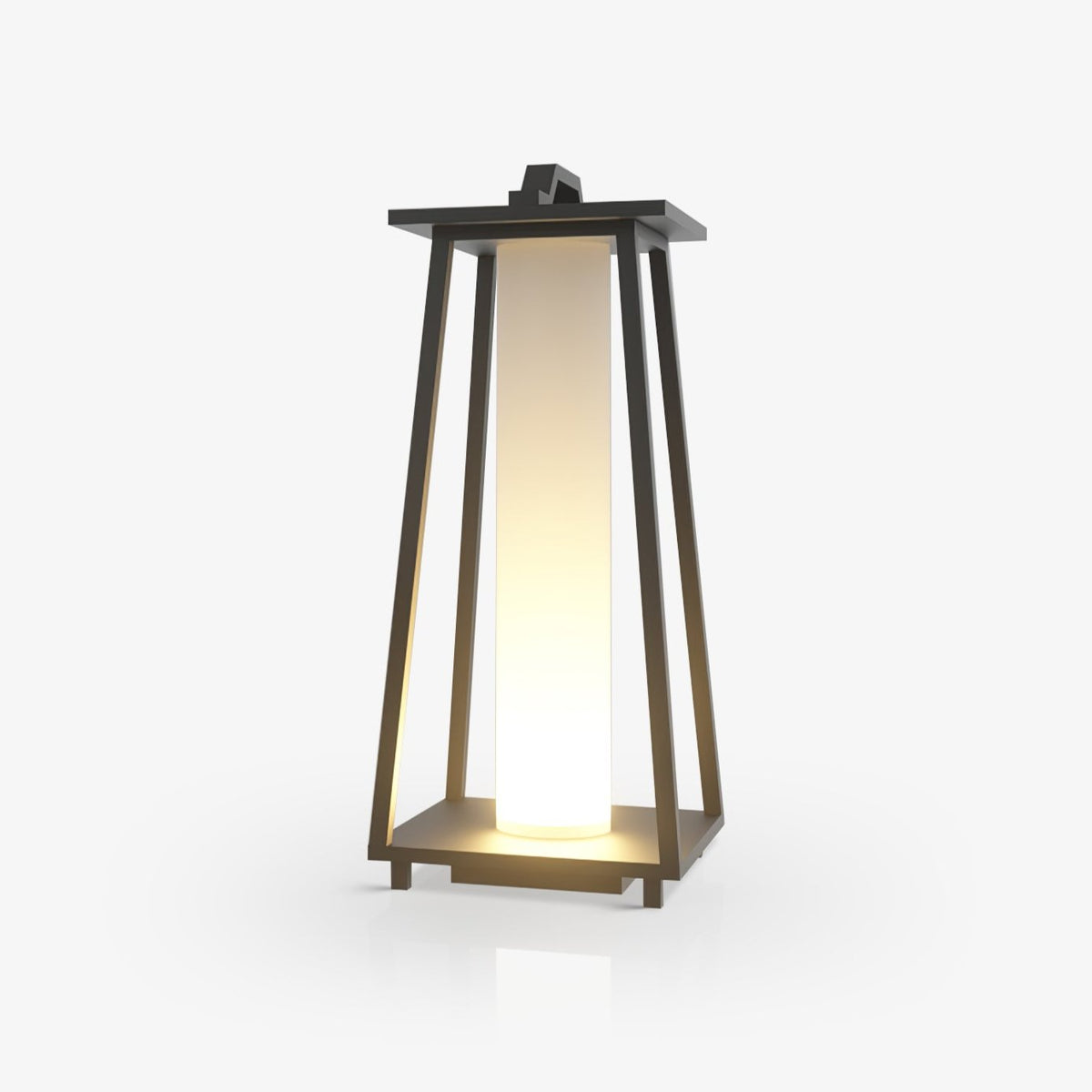 Syphae zewnętrzna przenośna lampa ogrodowa w kształcie trapezu