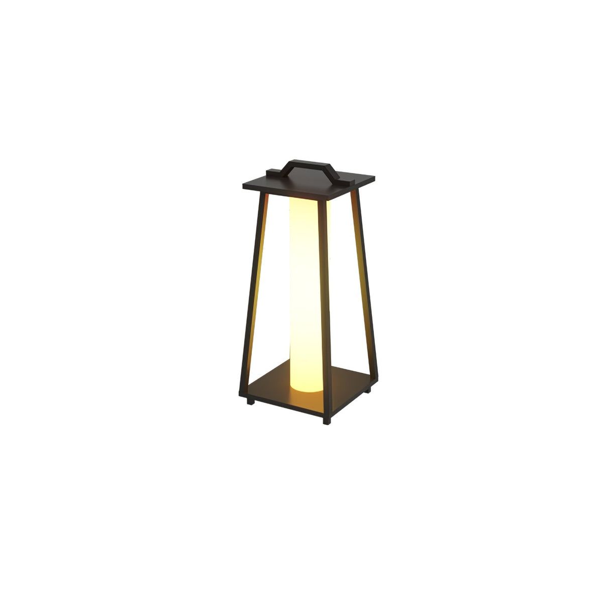 Syphae zewnętrzna przenośna lampa ogrodowa w kształcie trapezu