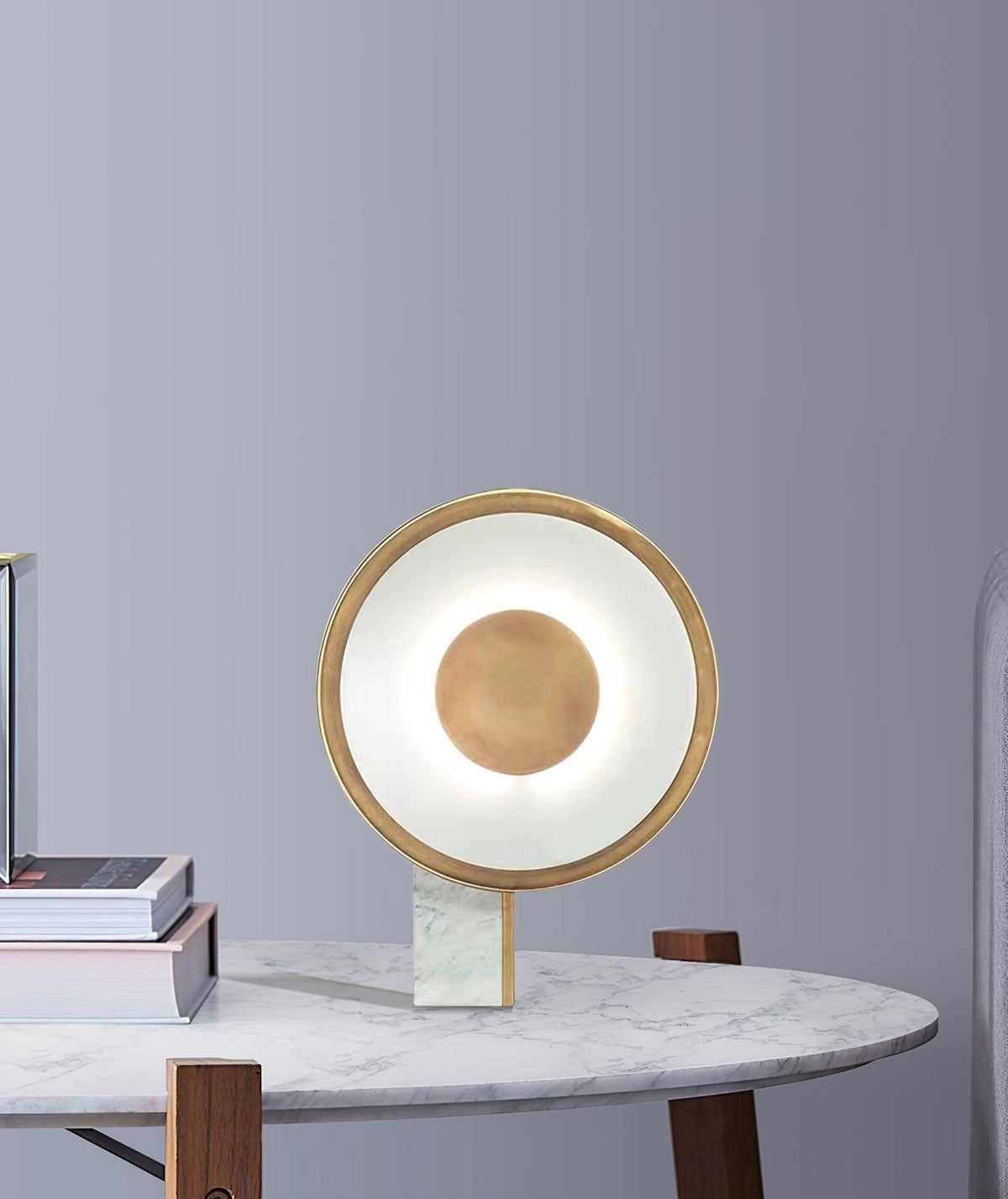 Tessain minimalistyczna lampa stołowa z marmuru