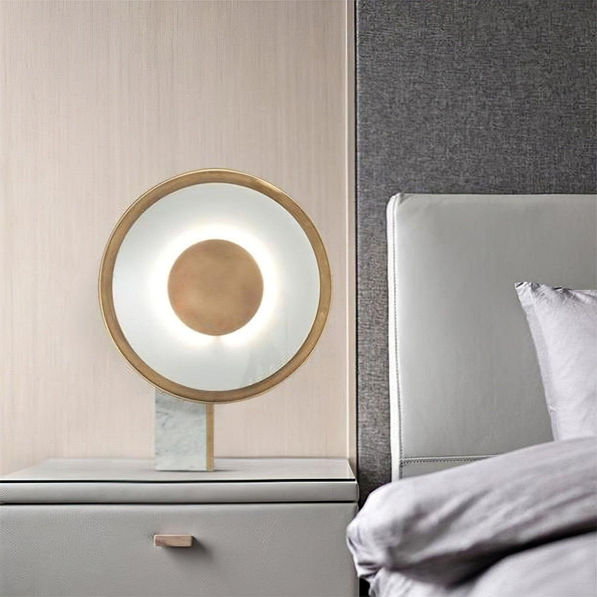Tessain minimalistyczna lampa stołowa z marmuru