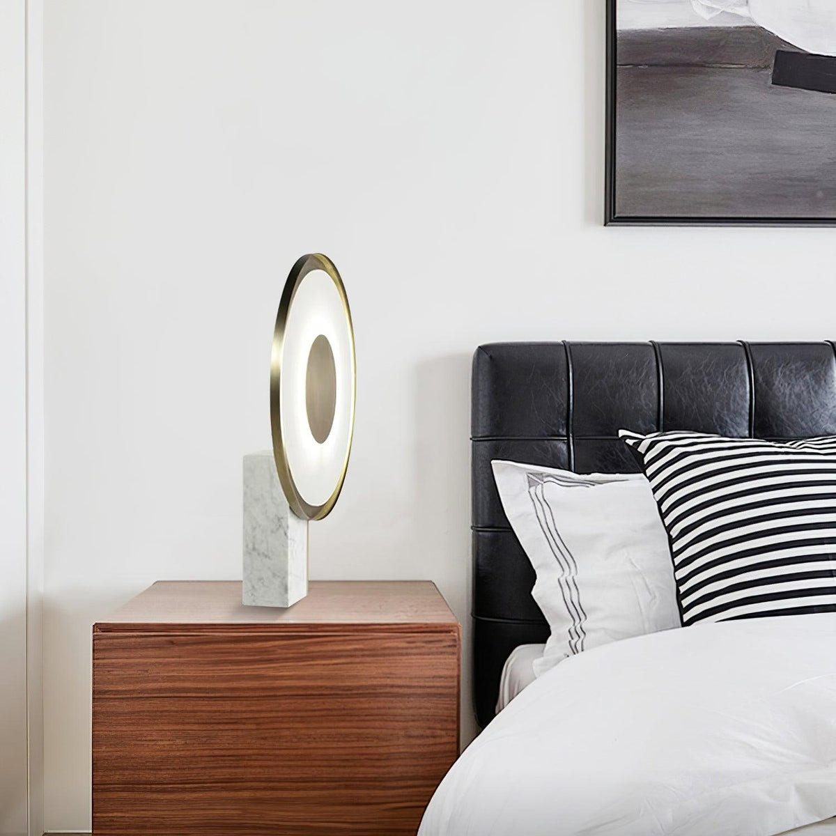 Tessain minimalistyczna lampa stołowa z marmuru