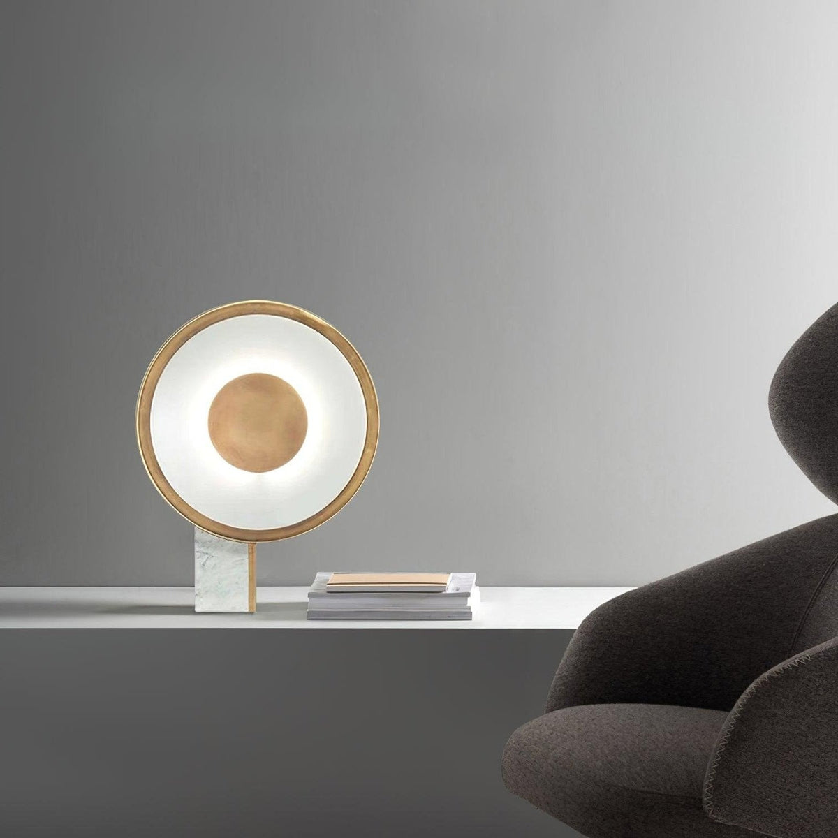 Tessain minimalistyczna lampa stołowa z marmuru