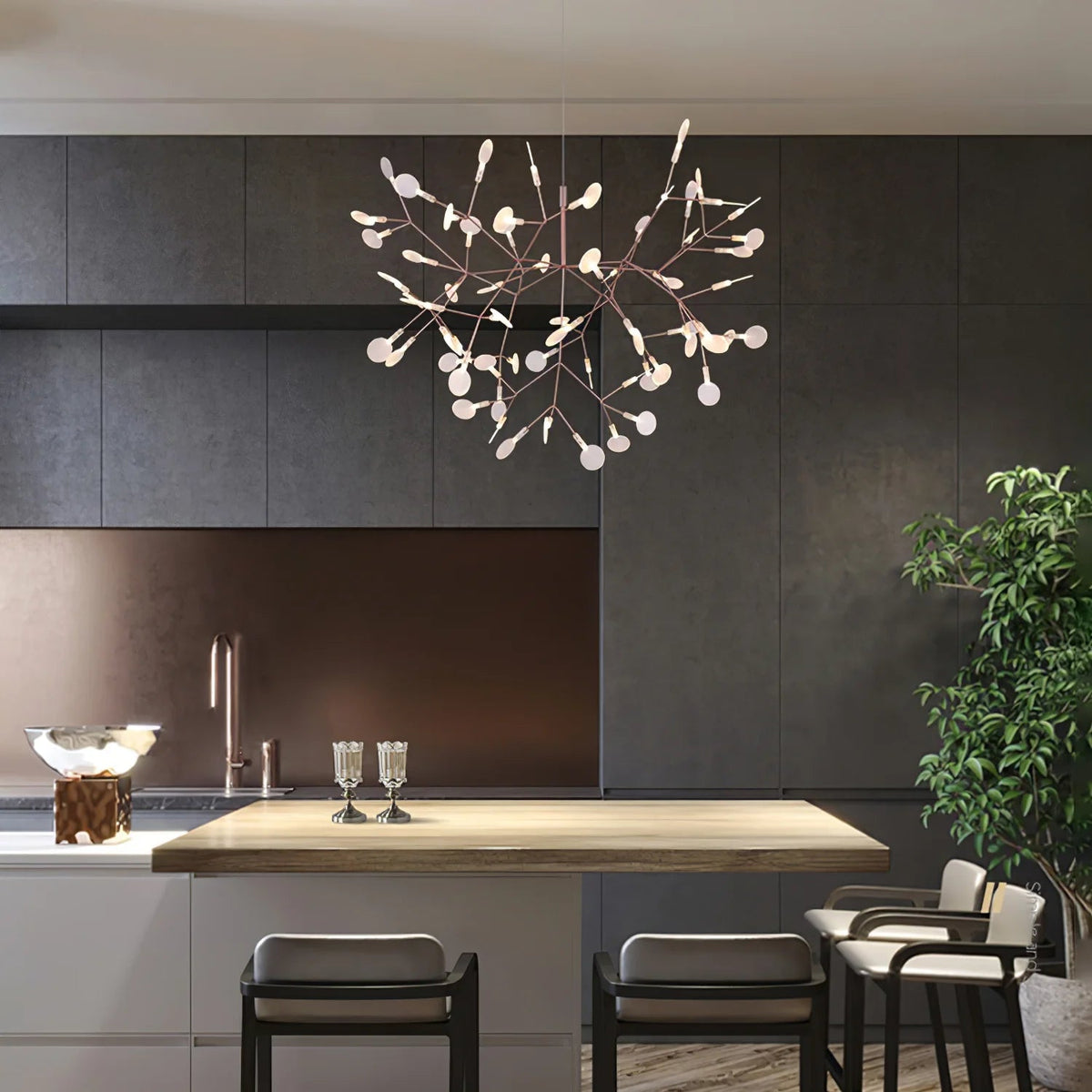 Lior żyrandol w stylu Art Deco Firefly Unikalny. Salon / Sypialnia