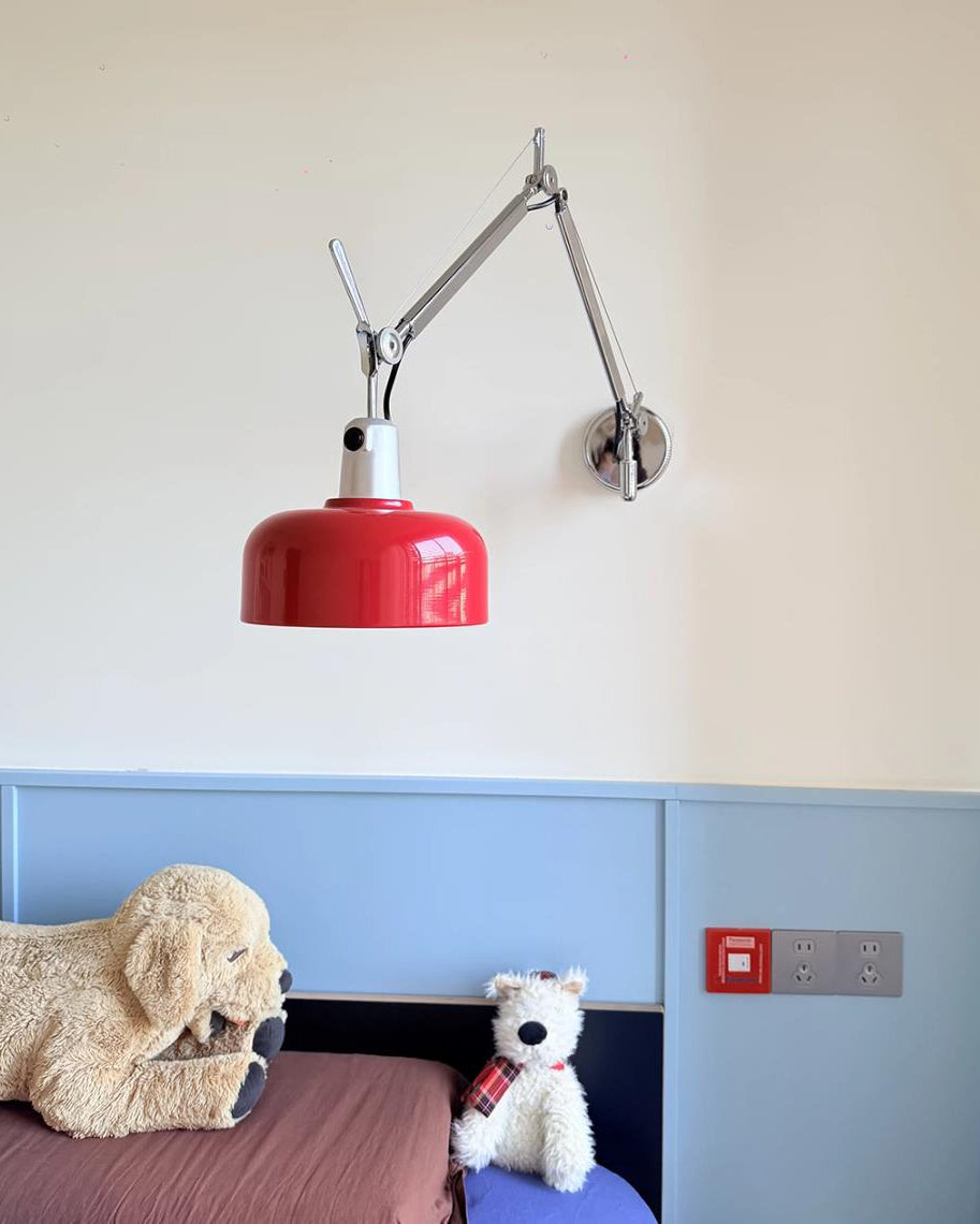 Flamingo kinkiet aluminiowy z ramieniem obrotowym minimalistyczny do czytania w sypialni | Cielum