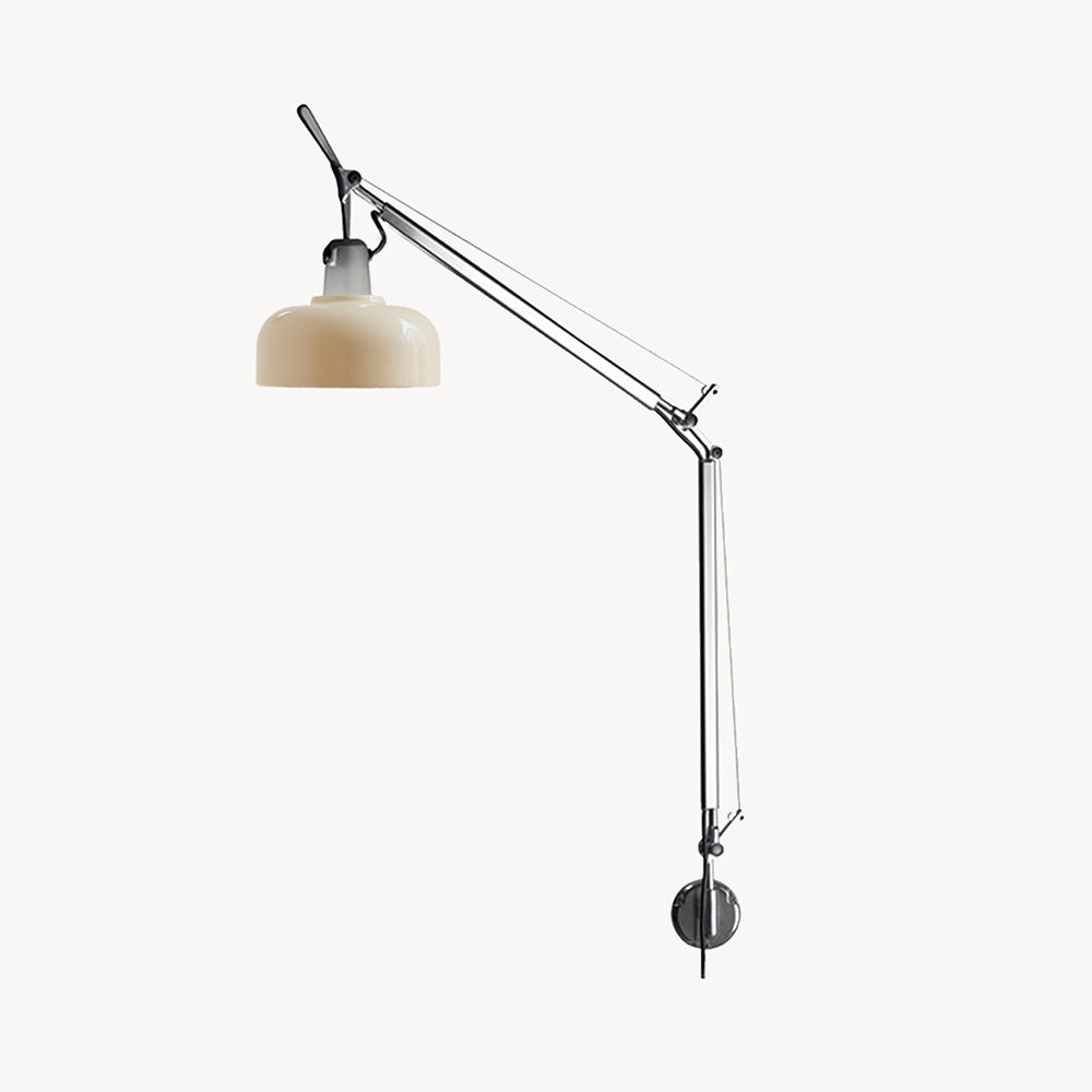 Flamingo kinkiet aluminiowy z ramieniem obrotowym minimalistyczny do czytania w sypialni | Cielum