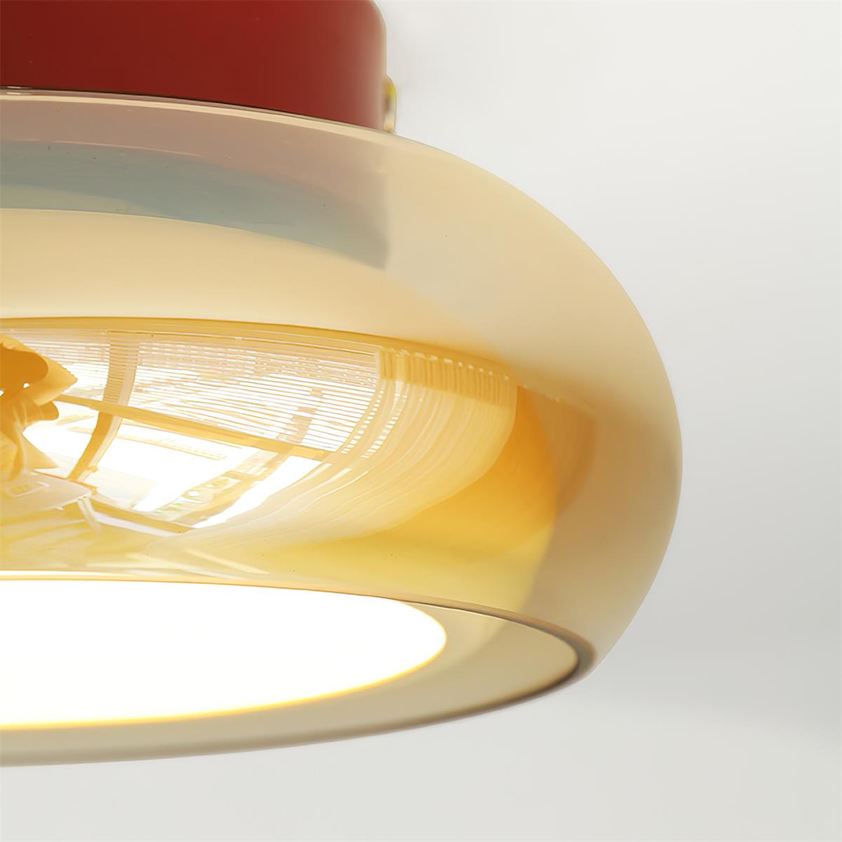 June Retro żyrandol ze szkła montowany bezpośrednio