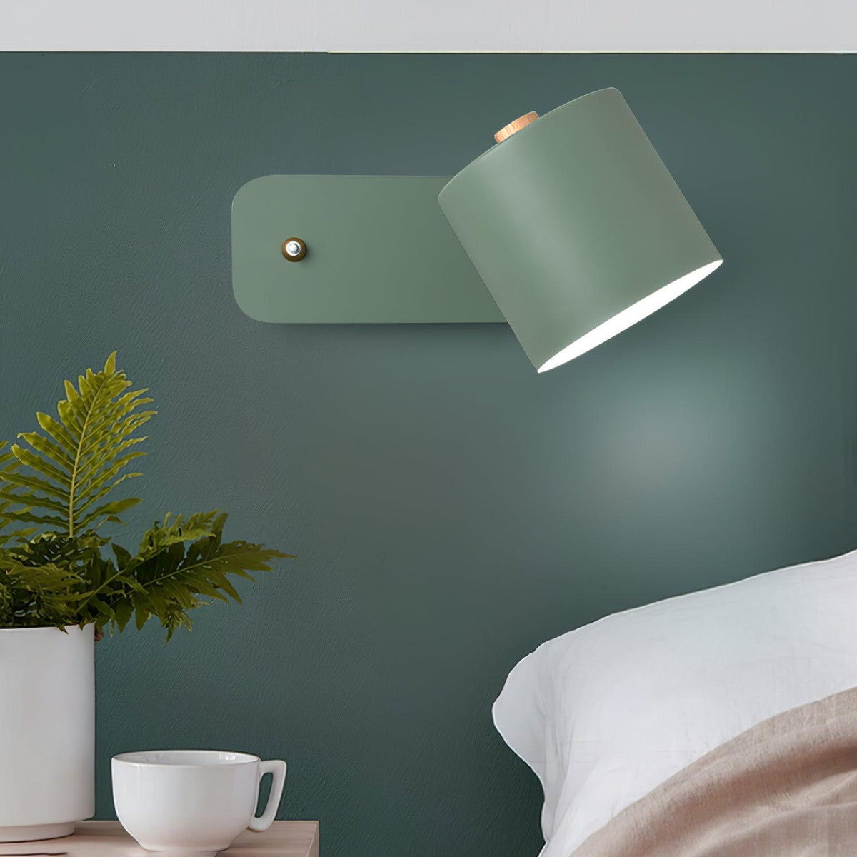 Quella regulowana lampa ścienna w kształcie cylindra