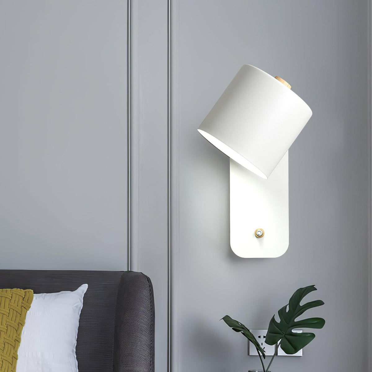 Quella regulowana lampa ścienna w kształcie cylindra