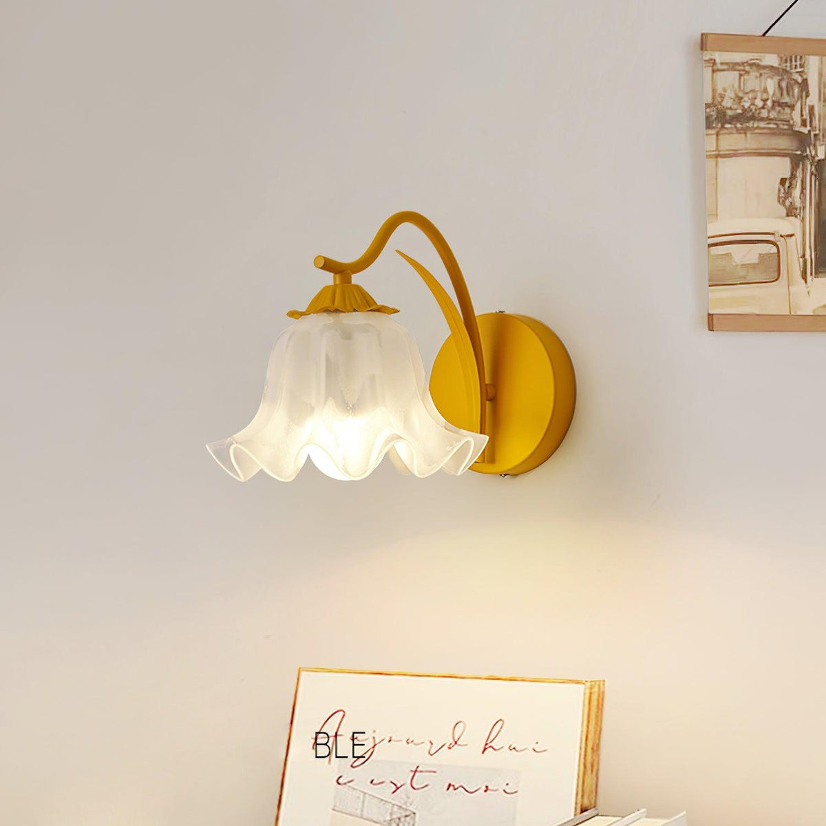 Kinkiet Botanical Whimsy Lily ze sztyftu zielonego