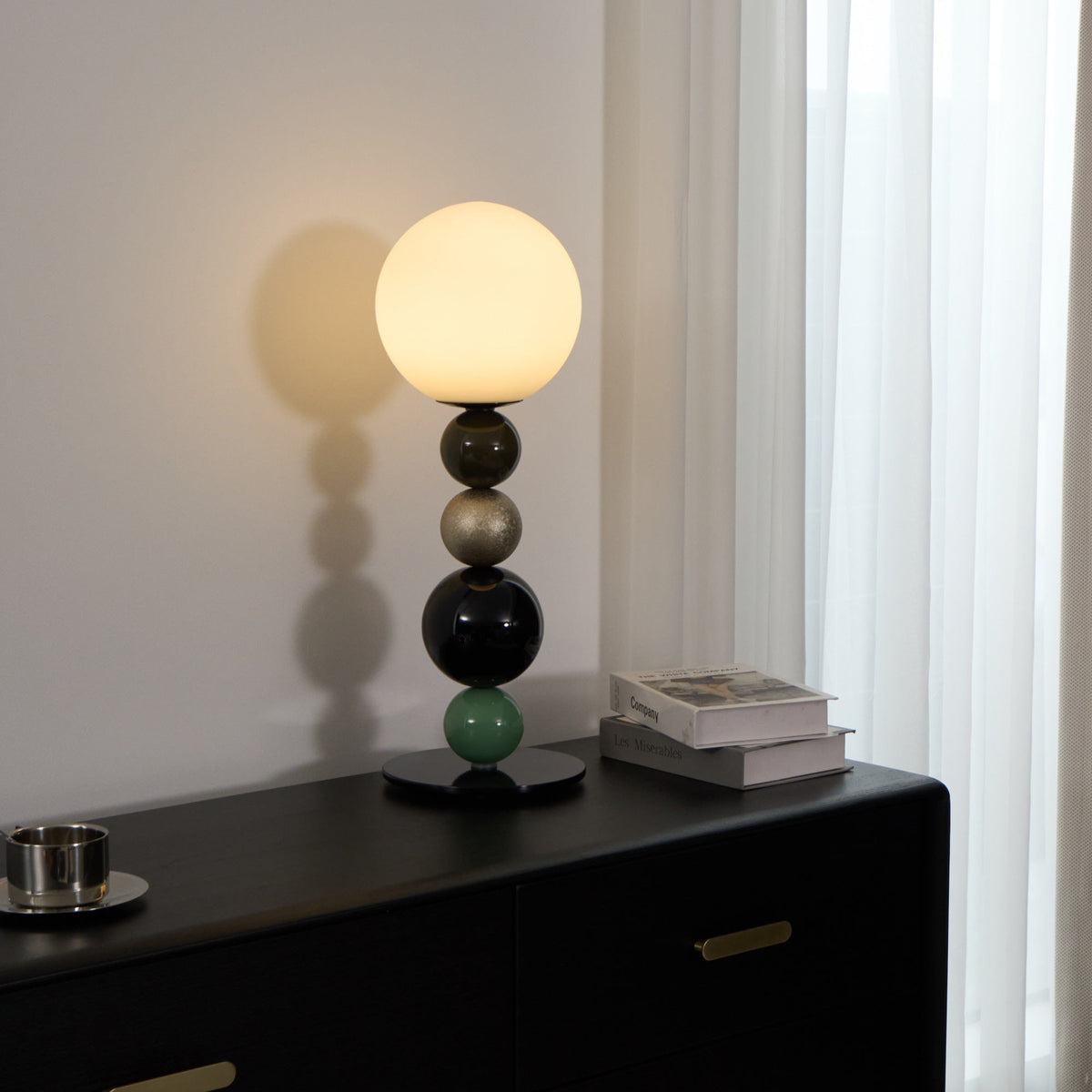 Orbital Balls lampa stołowa ze szkła