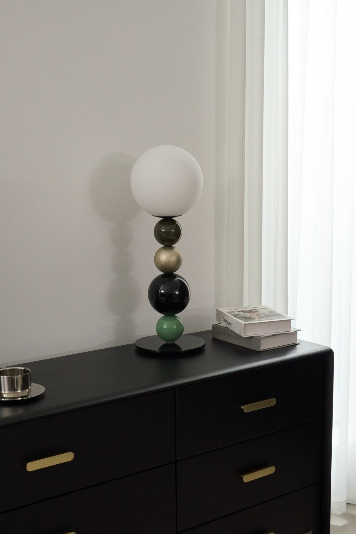 Orbital Balls lampa stołowa ze szkła