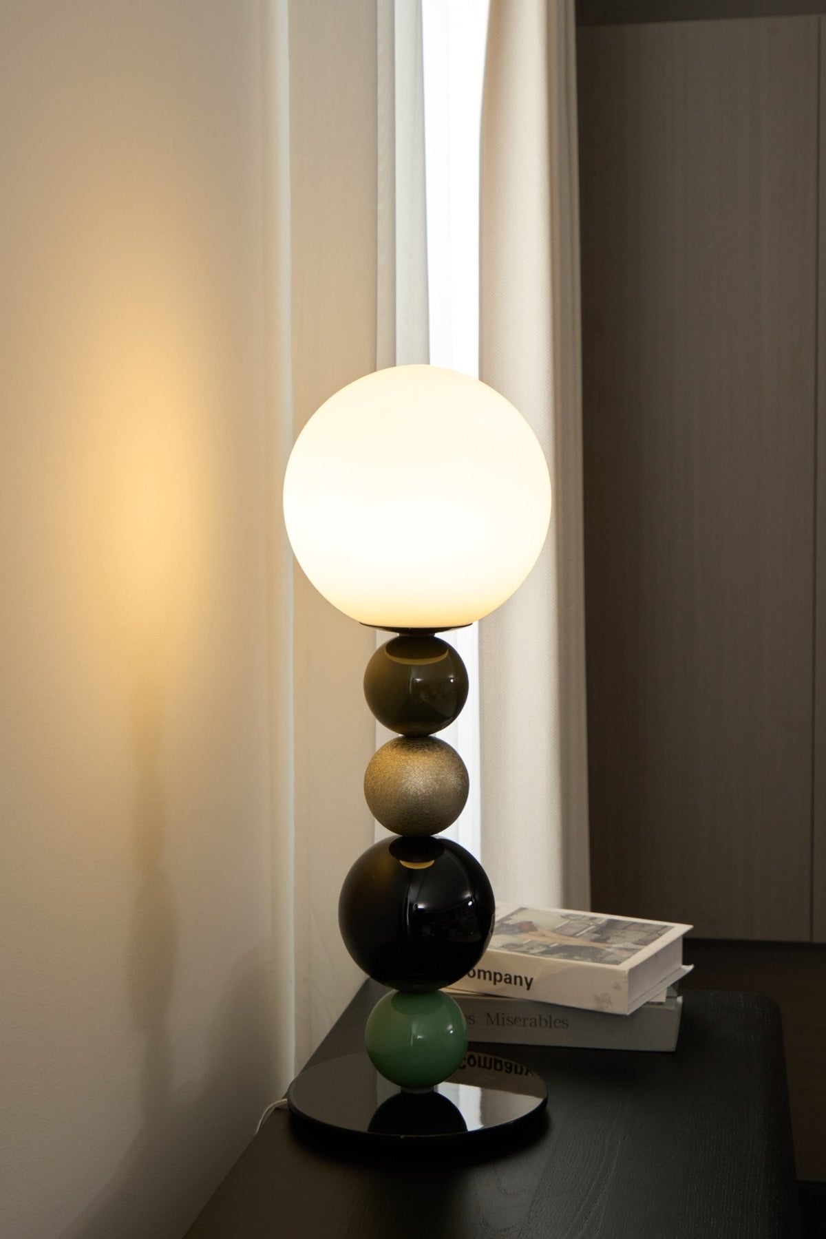 Orbital Balls lampa stołowa ze szkła