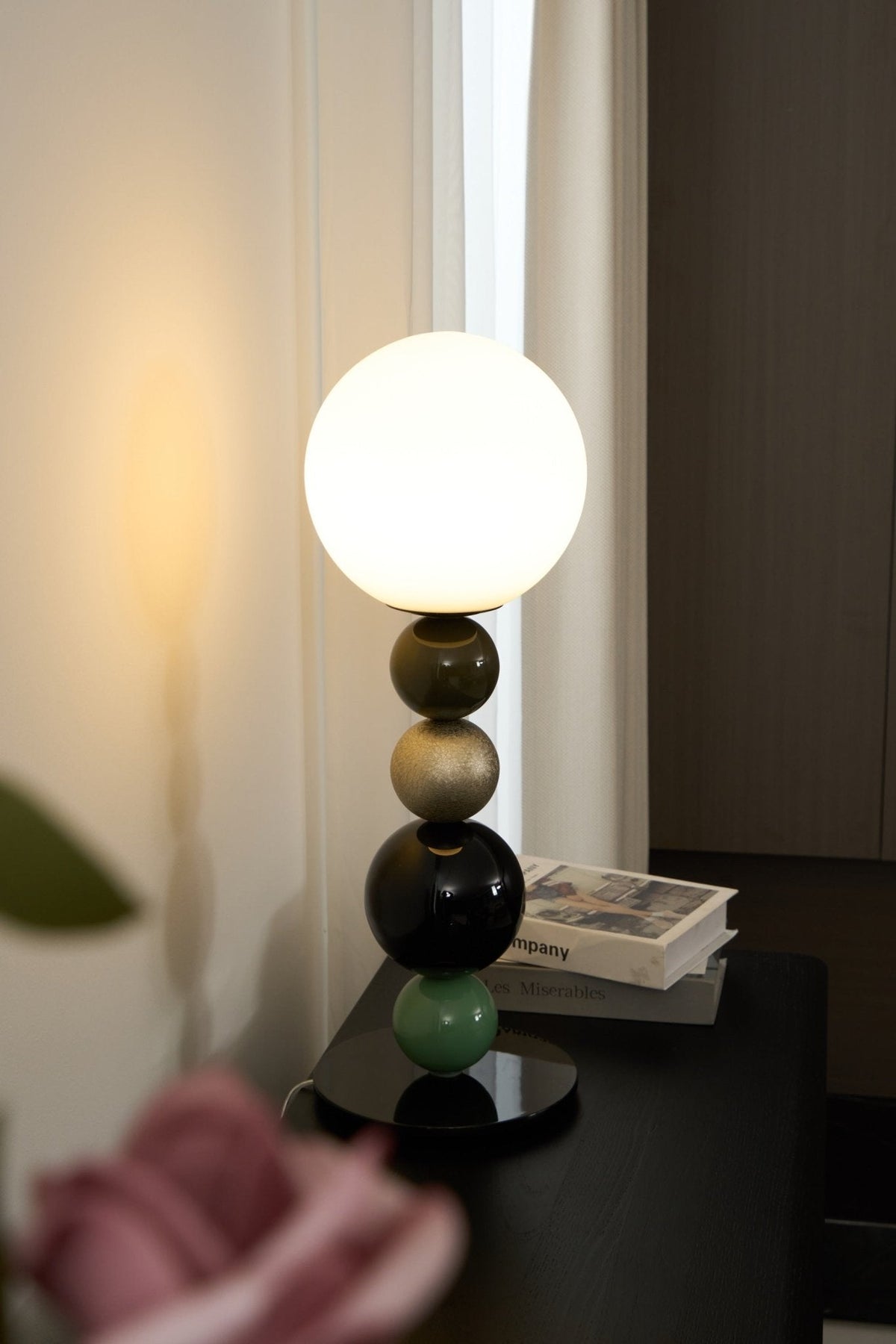 Orbital Balls lampa stołowa ze szkła