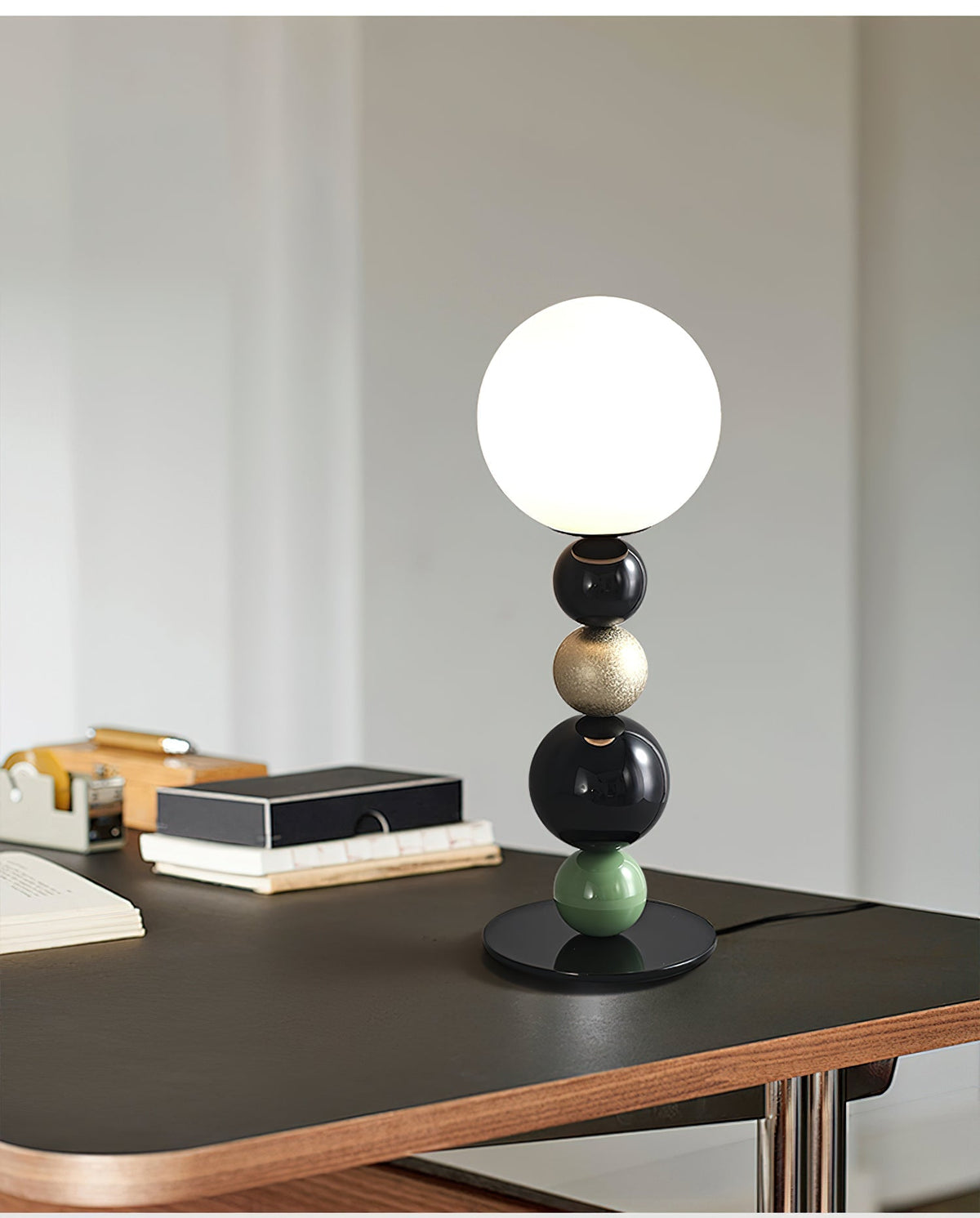 Orbital Balls lampa stołowa ze szkła