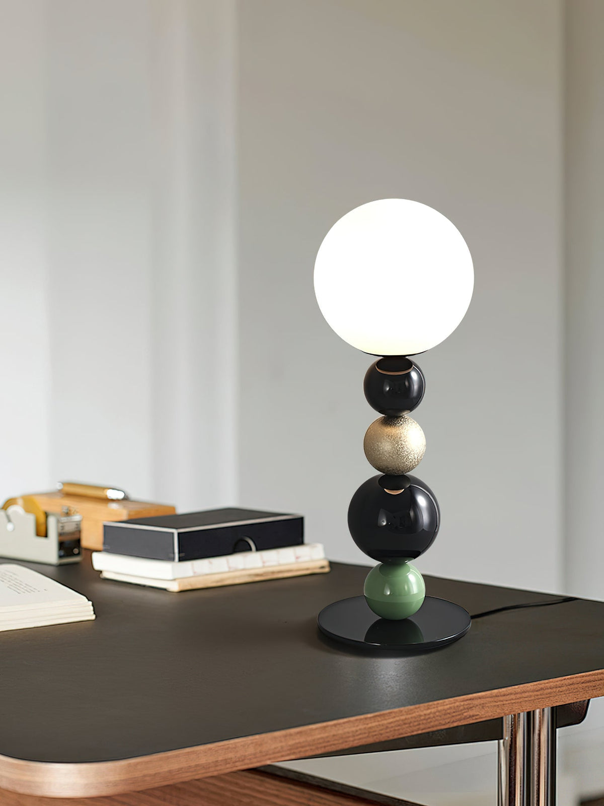 Orbital Balls lampa stołowa ze szkła