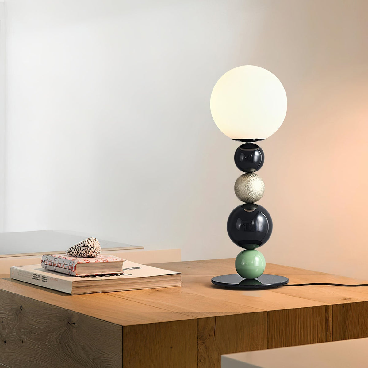 Orbital Balls lampa stołowa ze szkła