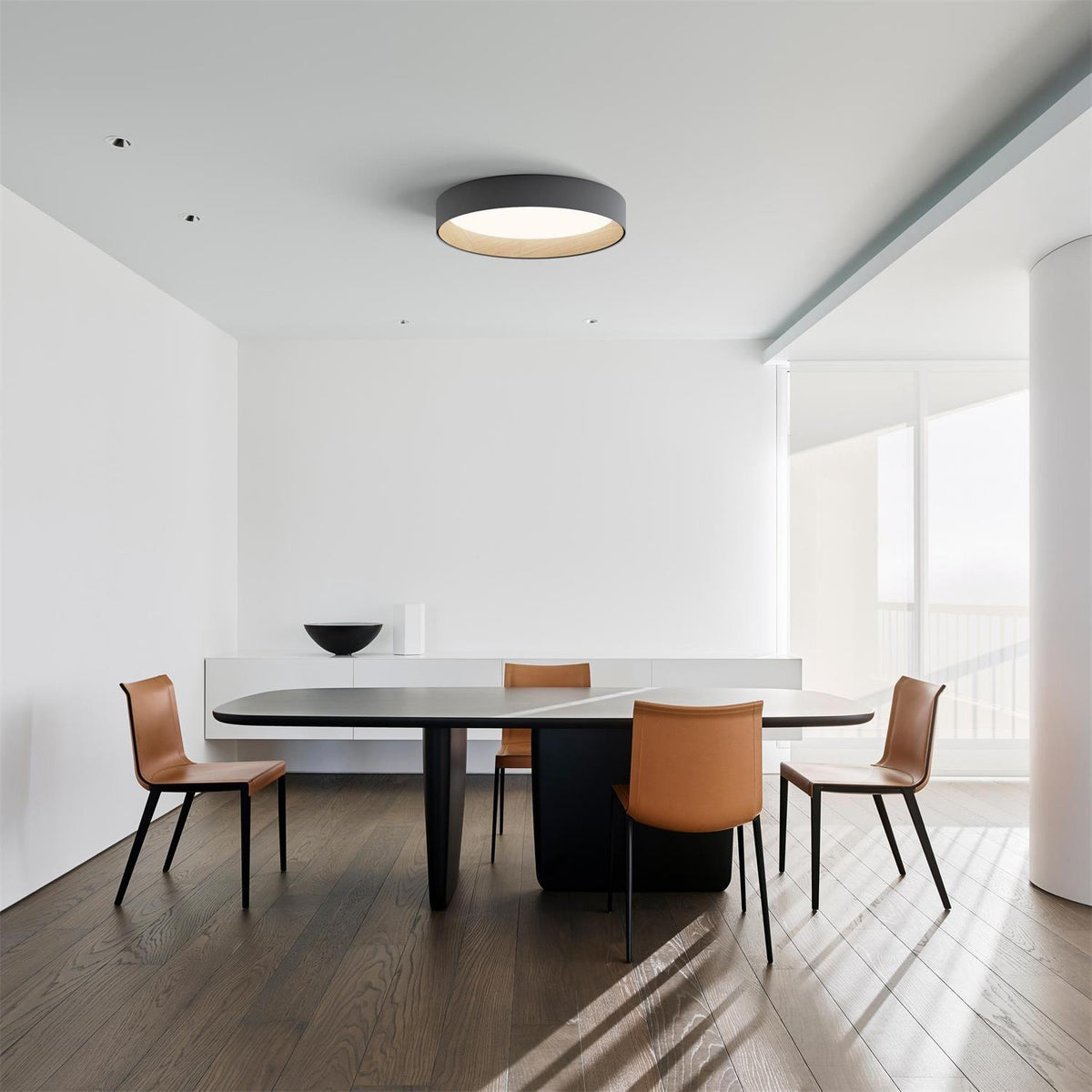 Cirarena nowoczesna minimalistyczna okrągła lampa sufitowa