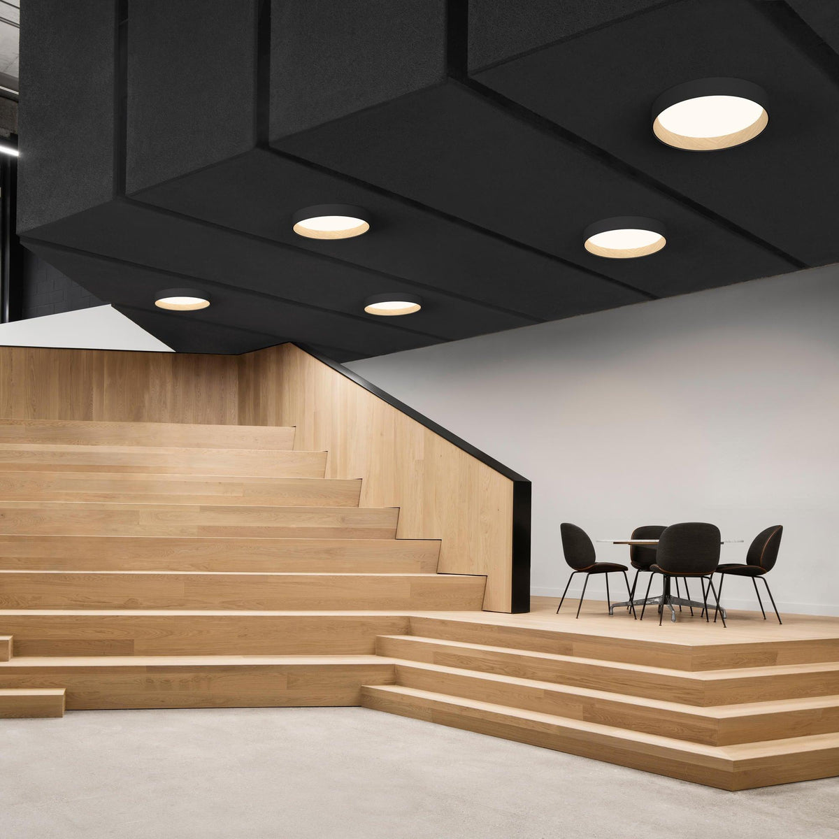 Cirarena nowoczesna minimalistyczna okrągła lampa sufitowa