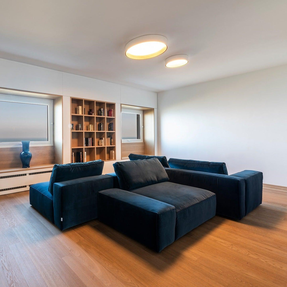 Cirarena nowoczesna minimalistyczna okrągła lampa sufitowa