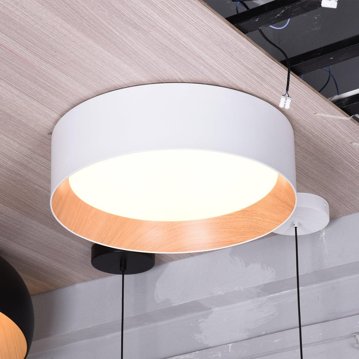 Cirarena nowoczesna minimalistyczna okrągła lampa sufitowa