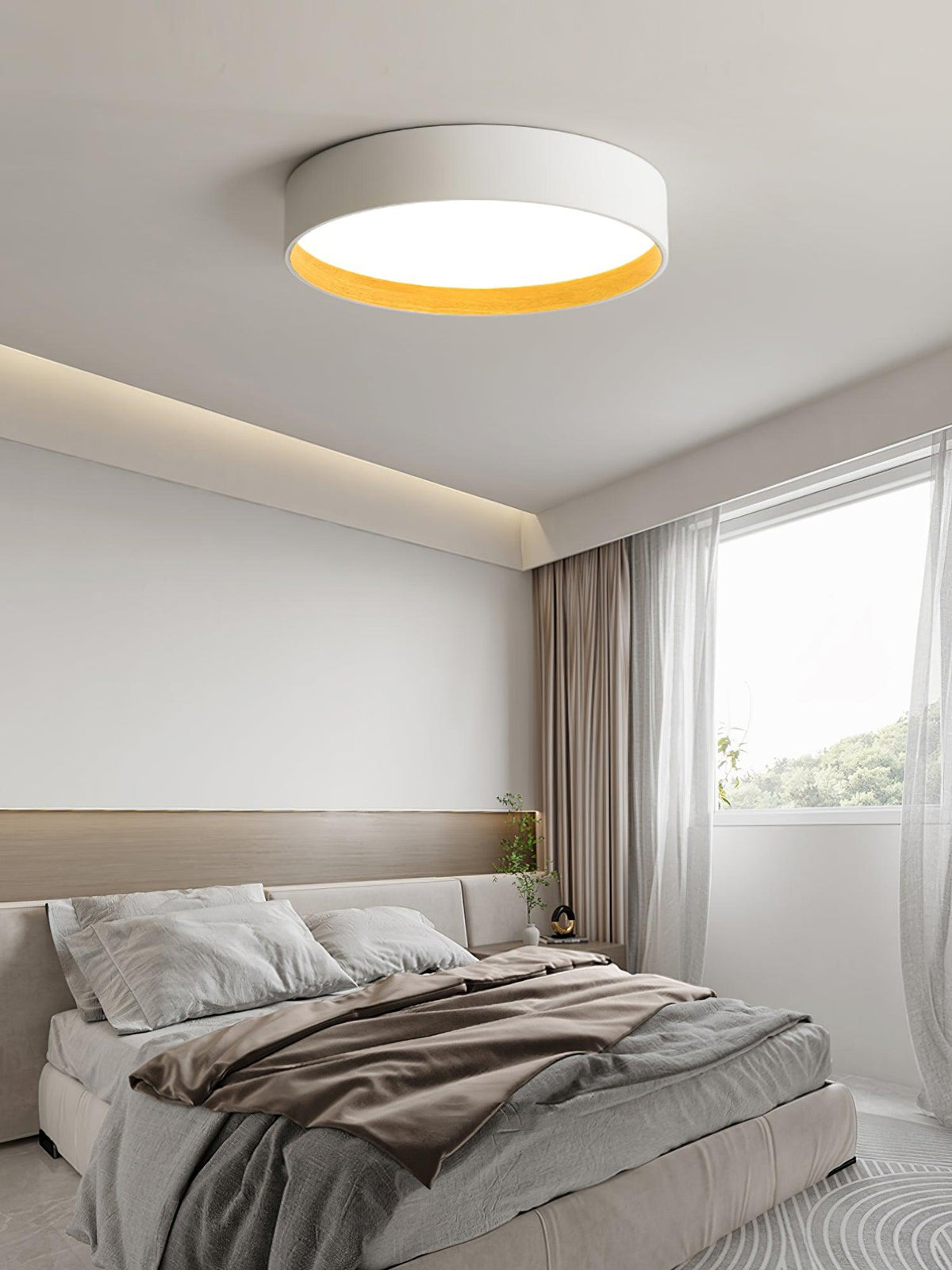 Cirarena nowoczesna minimalistyczna okrągła lampa sufitowa