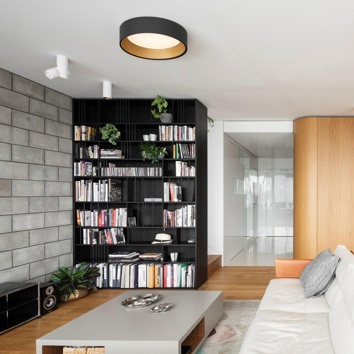 Cirarena nowoczesna minimalistyczna okrągła lampa sufitowa