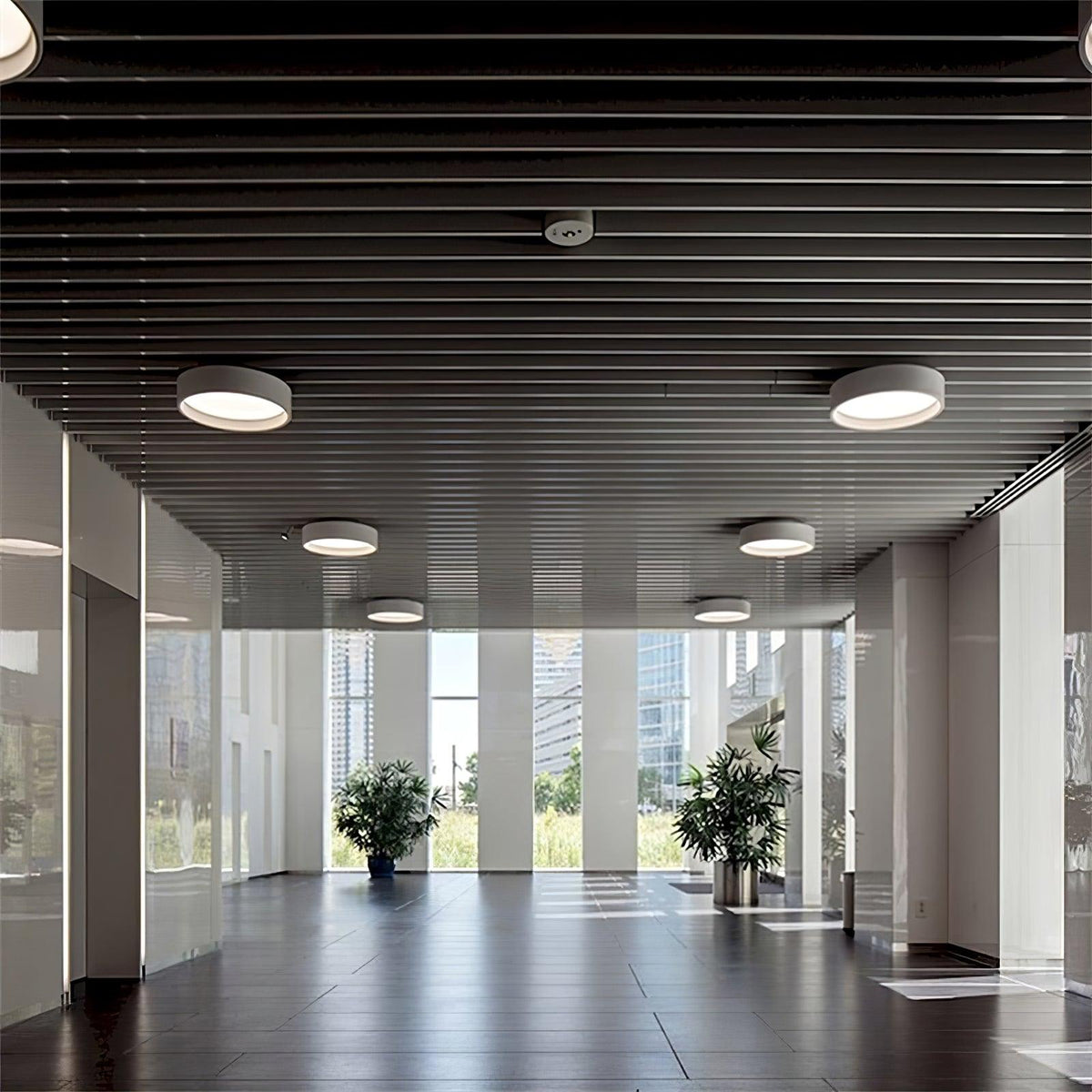 Cirarena nowoczesna minimalistyczna okrągła lampa sufitowa