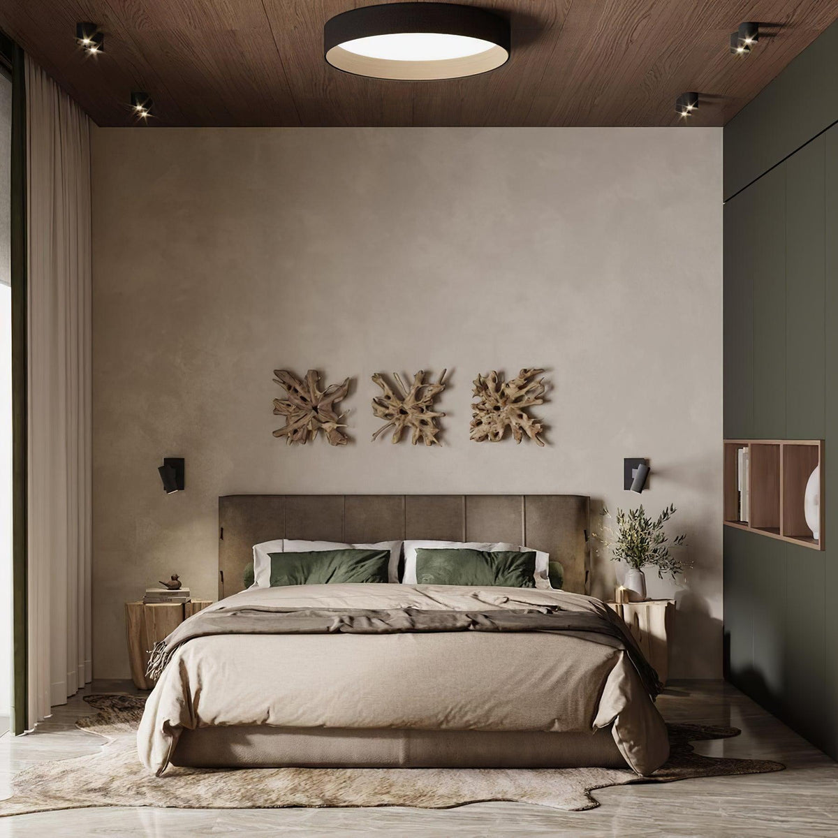 Cirarena nowoczesna minimalistyczna okrągła lampa sufitowa