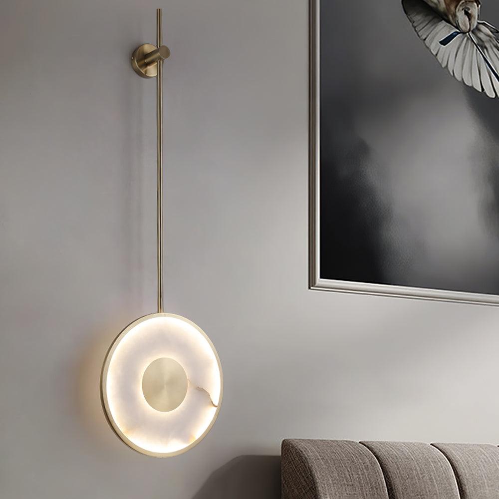 Nivirina minimalistyczna lampa wisząca ze szkła alabastrowego
