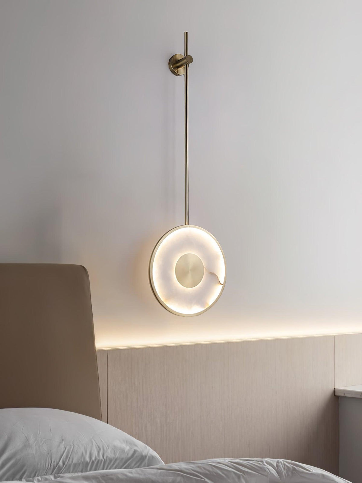Nivirina minimalistyczna lampa wisząca ze szkła alabastrowego