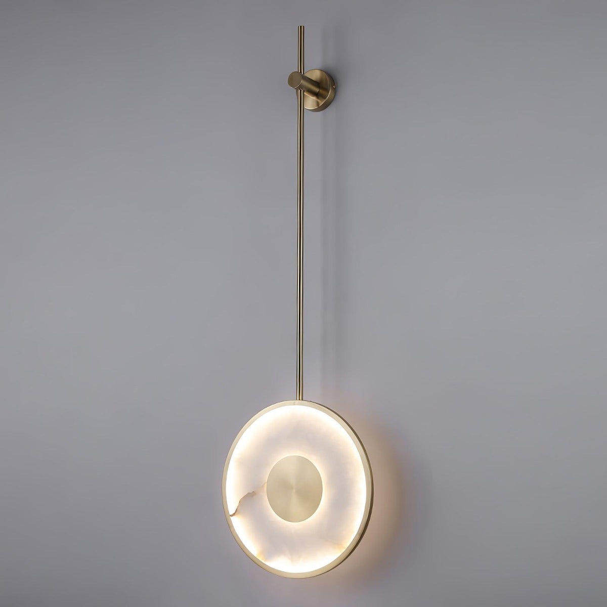 Nivirina minimalistyczna lampa wisząca ze szkła alabastrowego