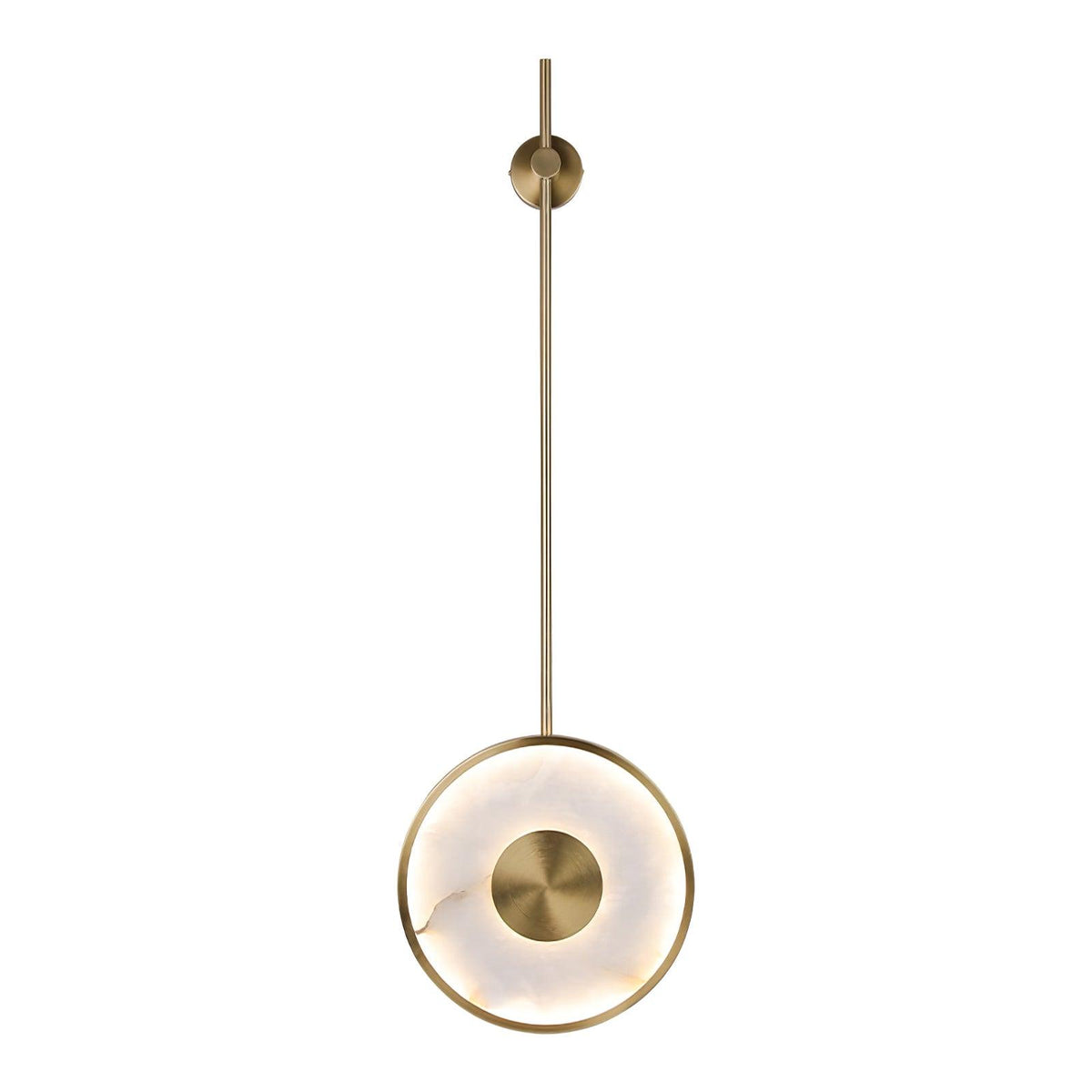 Nivirina minimalistyczna lampa wisząca ze szkła alabastrowego