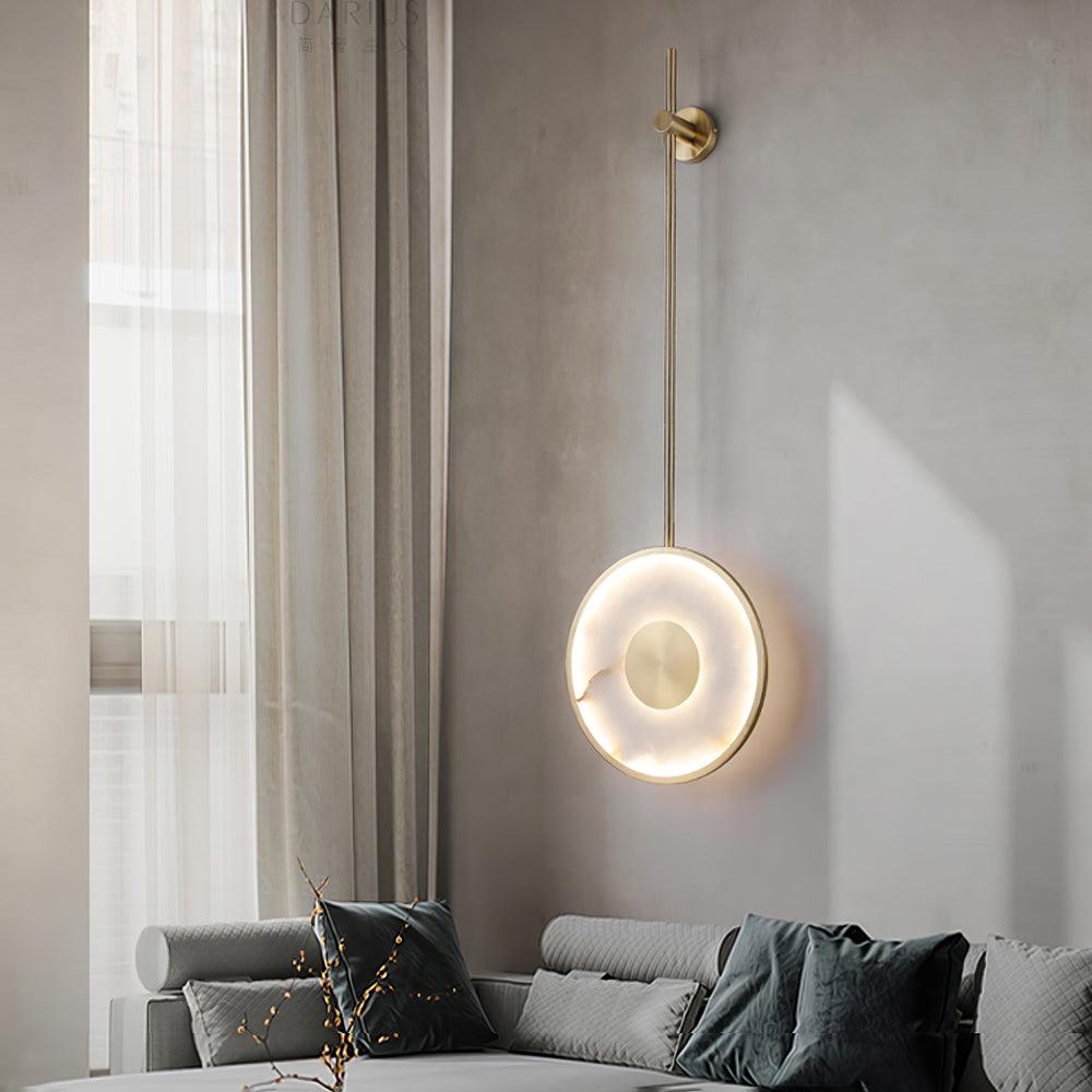 Nivirina minimalistyczna lampa wisząca ze szkła alabastrowego