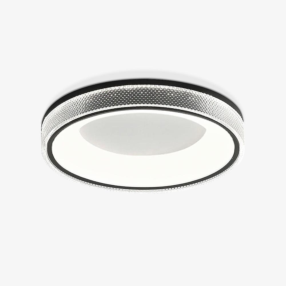Liroxen lampa sufitowa okrągła wklęsła minimalistyczna ciepła
