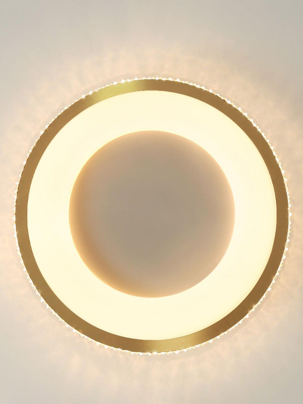Liroxen lampa sufitowa okrągła wklęsła minimalistyczna ciepła