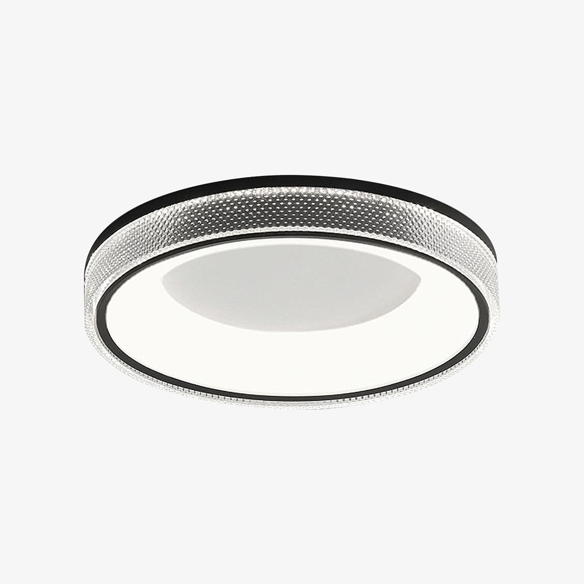 Liroxen lampa sufitowa okrągła wklęsła minimalistyczna ciepła